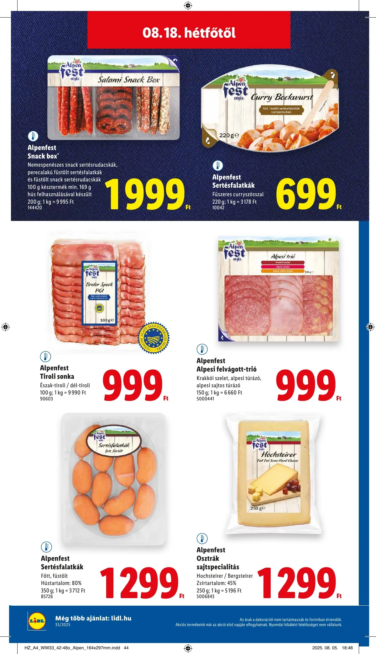 Lidl akciós újság 08.14–08.19 – 58. oldal