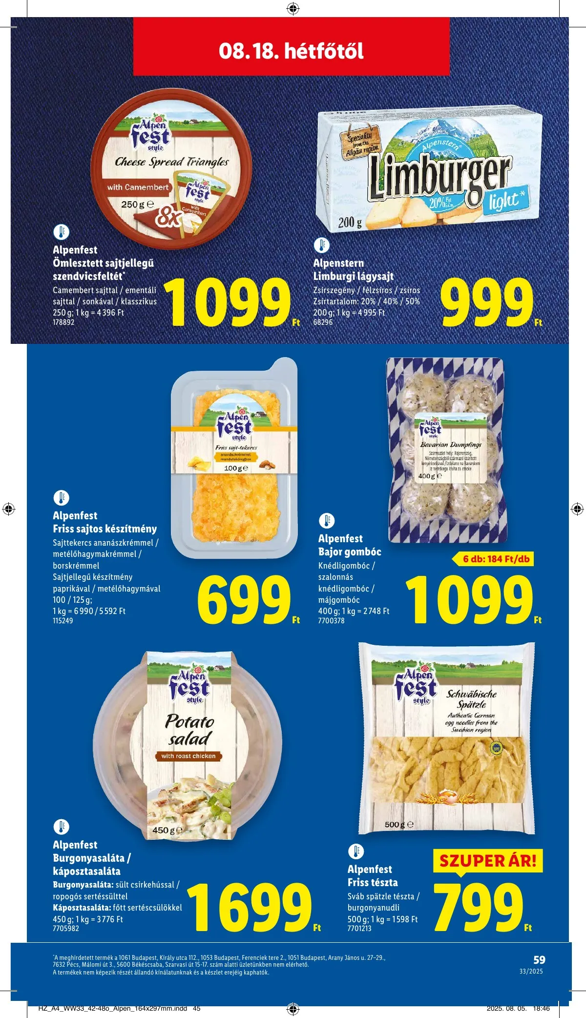 Lidl akciós újság 08.14–08.19 – 59. oldal