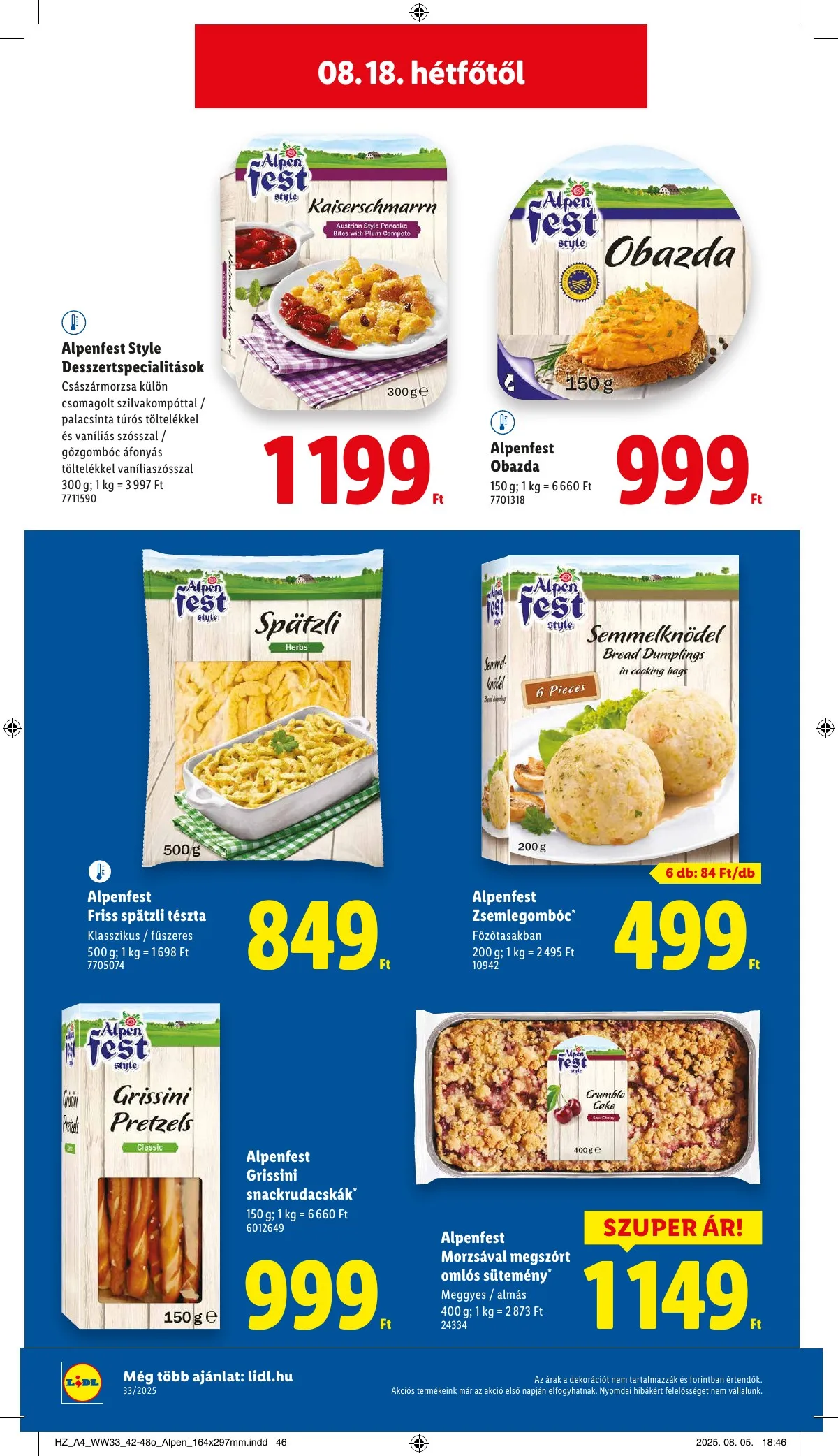 Lidl akciós újság 08.14–08.19 – 60. oldal