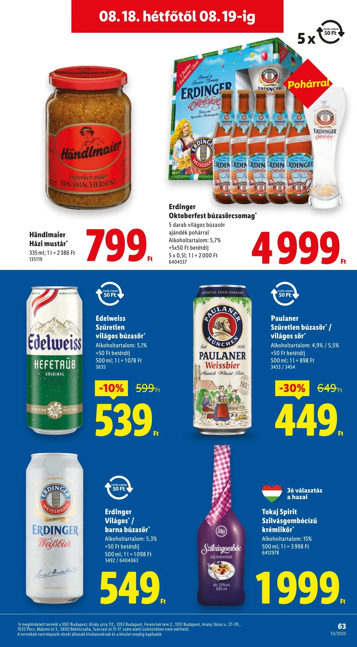 Lidl akciós újság 08.14–08.19 – 63. oldal