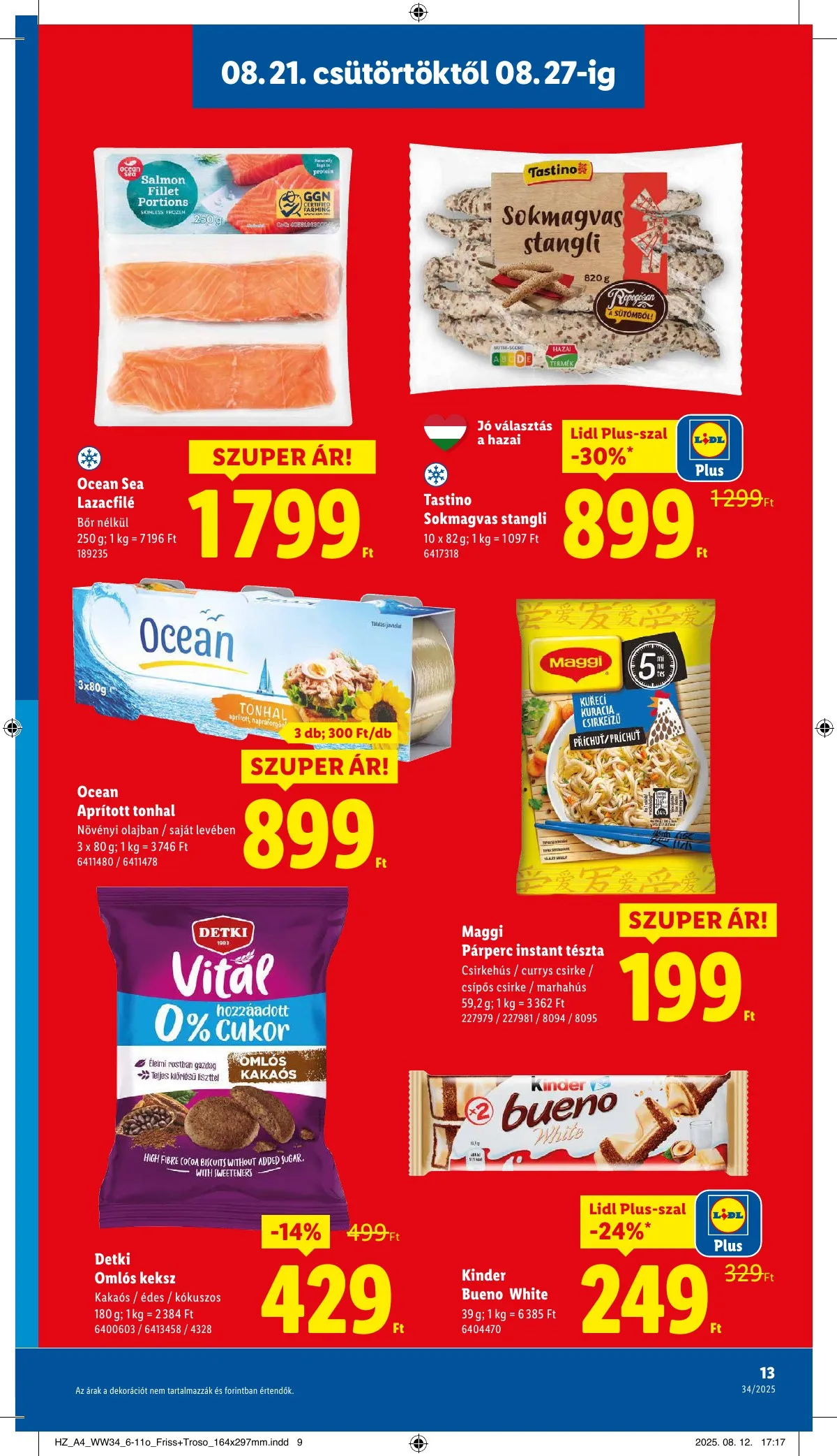 Lidl akciós újság 08.21–08.27 – 13. oldal