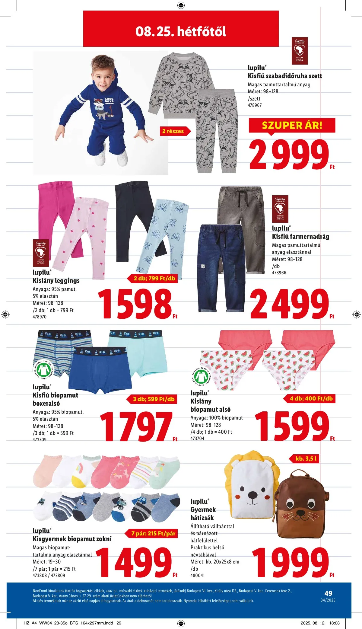 Lidl akciós újság 08.21–08.27 – 49. oldal