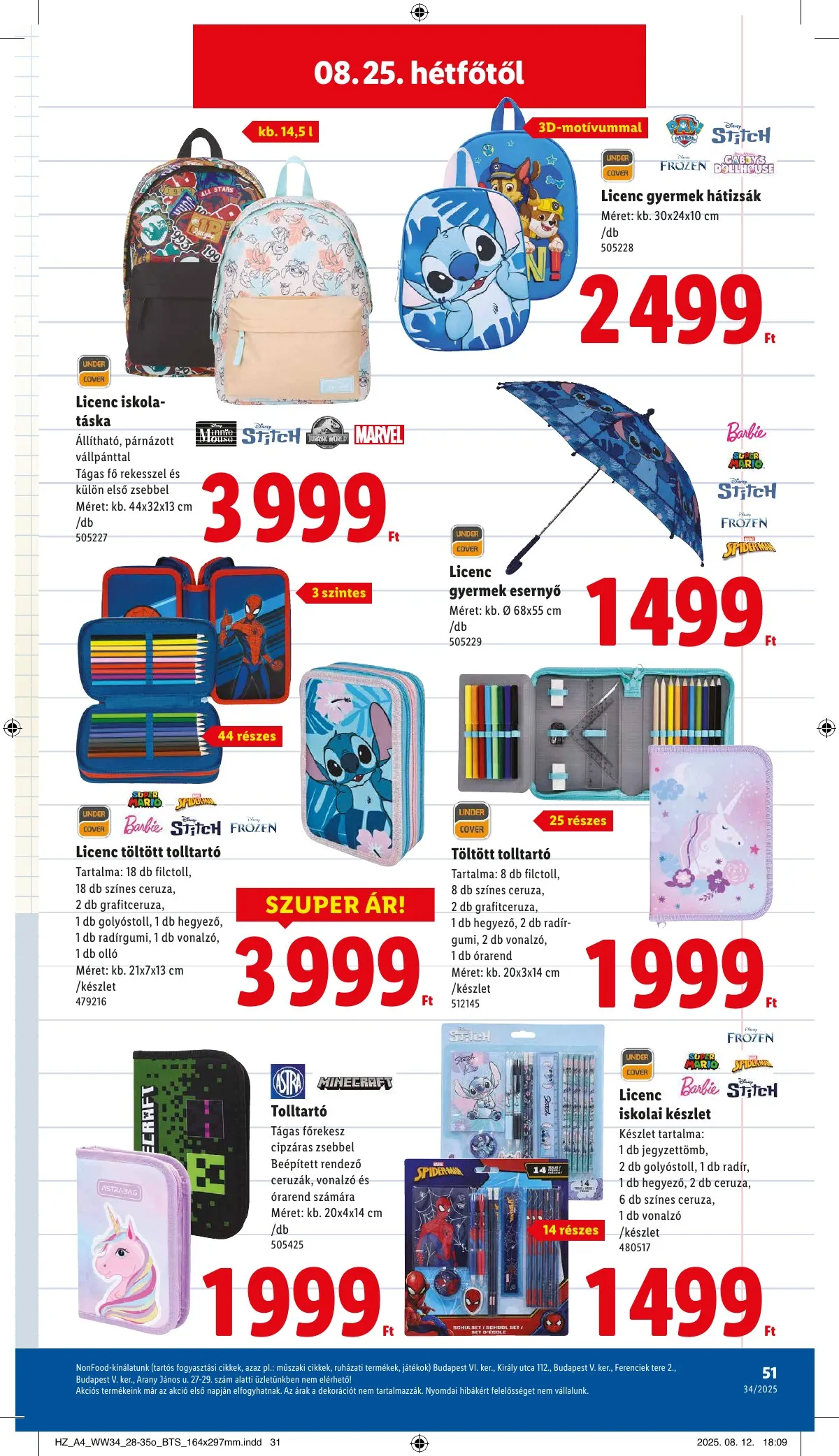 Lidl akciós újság 08.21–08.27 – 51. oldal