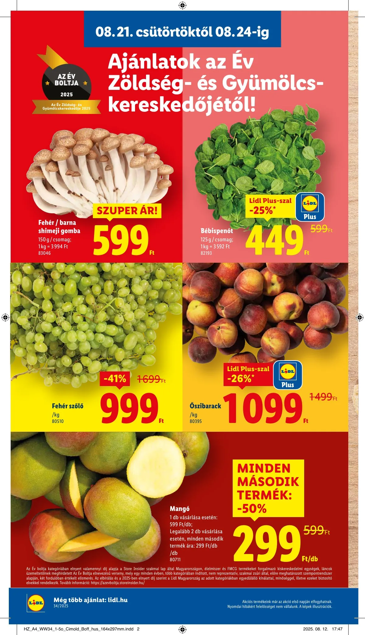 Lidl akciós újság 08.21–08.27 – 6. oldal