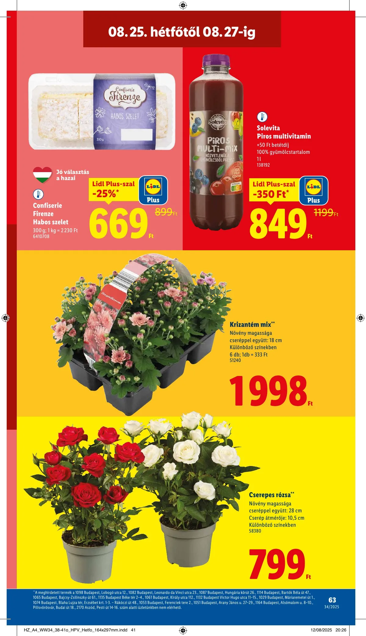 Lidl akciós újság 08.21–08.27 – 63. oldal