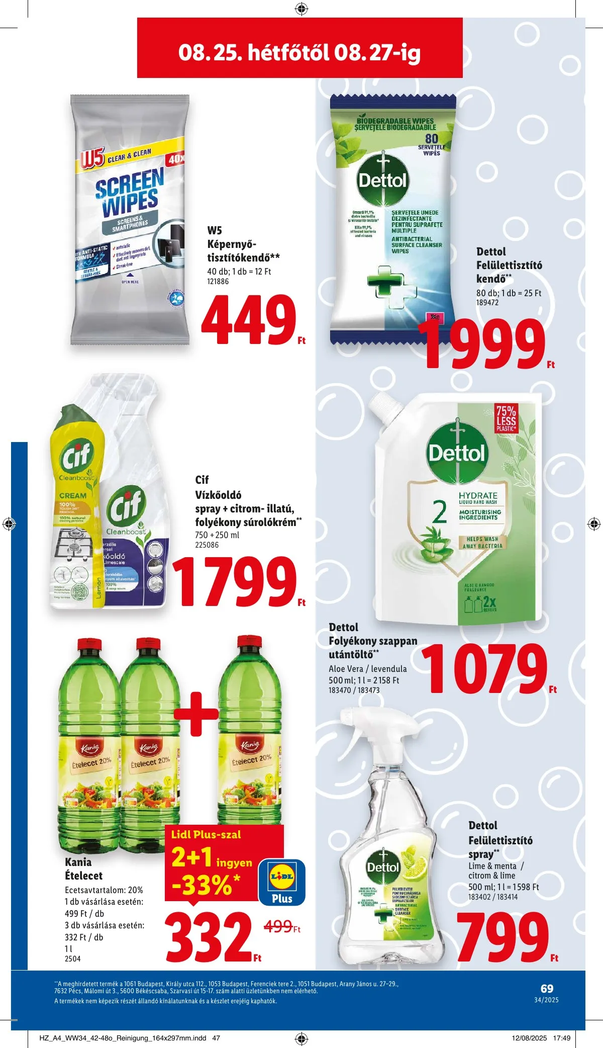 Lidl akciós újság 08.21–08.27 – 69. oldal
