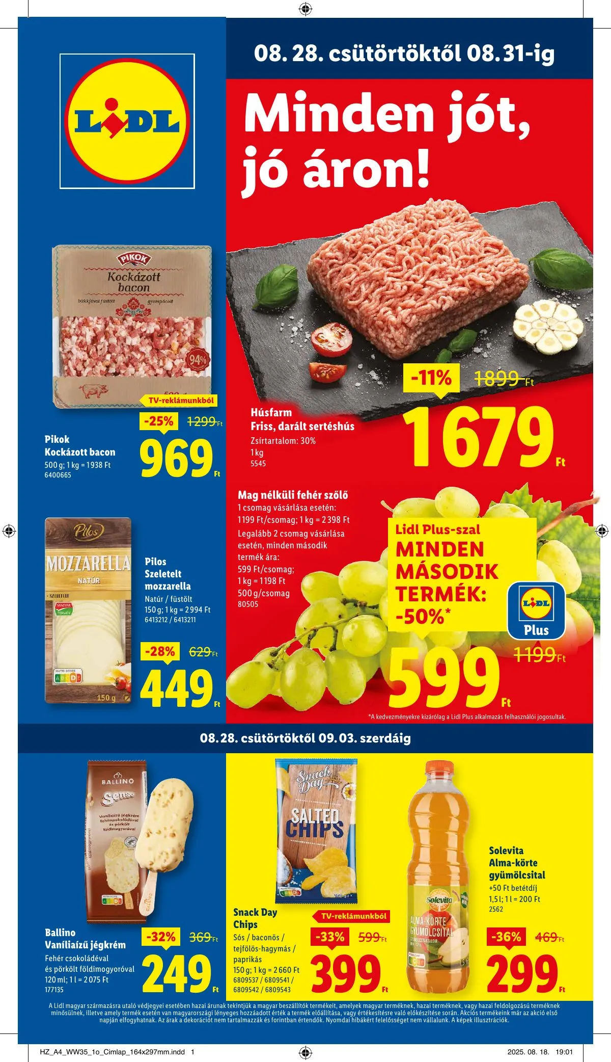 Lidl akciós újság 08.28–09.03