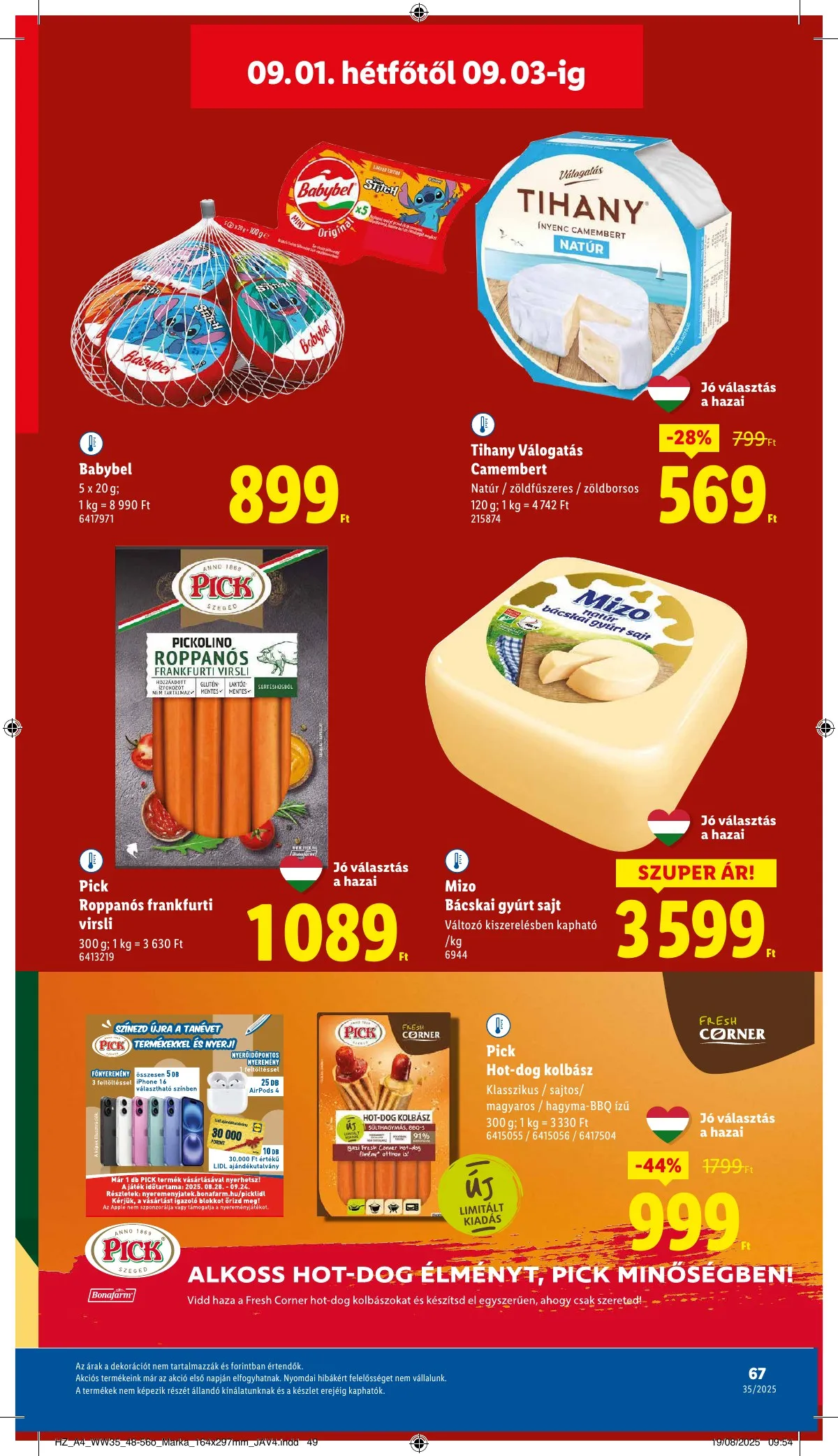 Lidl akciós újság 08.28–09.03 – 67. oldal