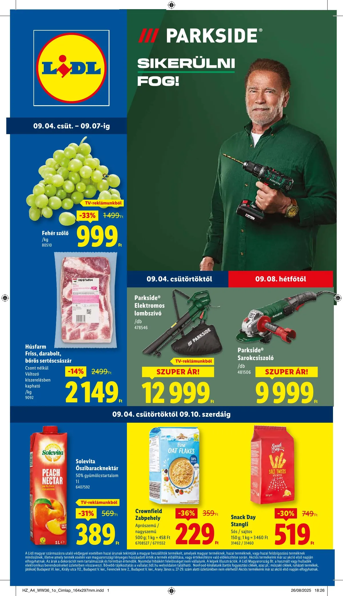 Lidl akciós újság 09.04–09.10