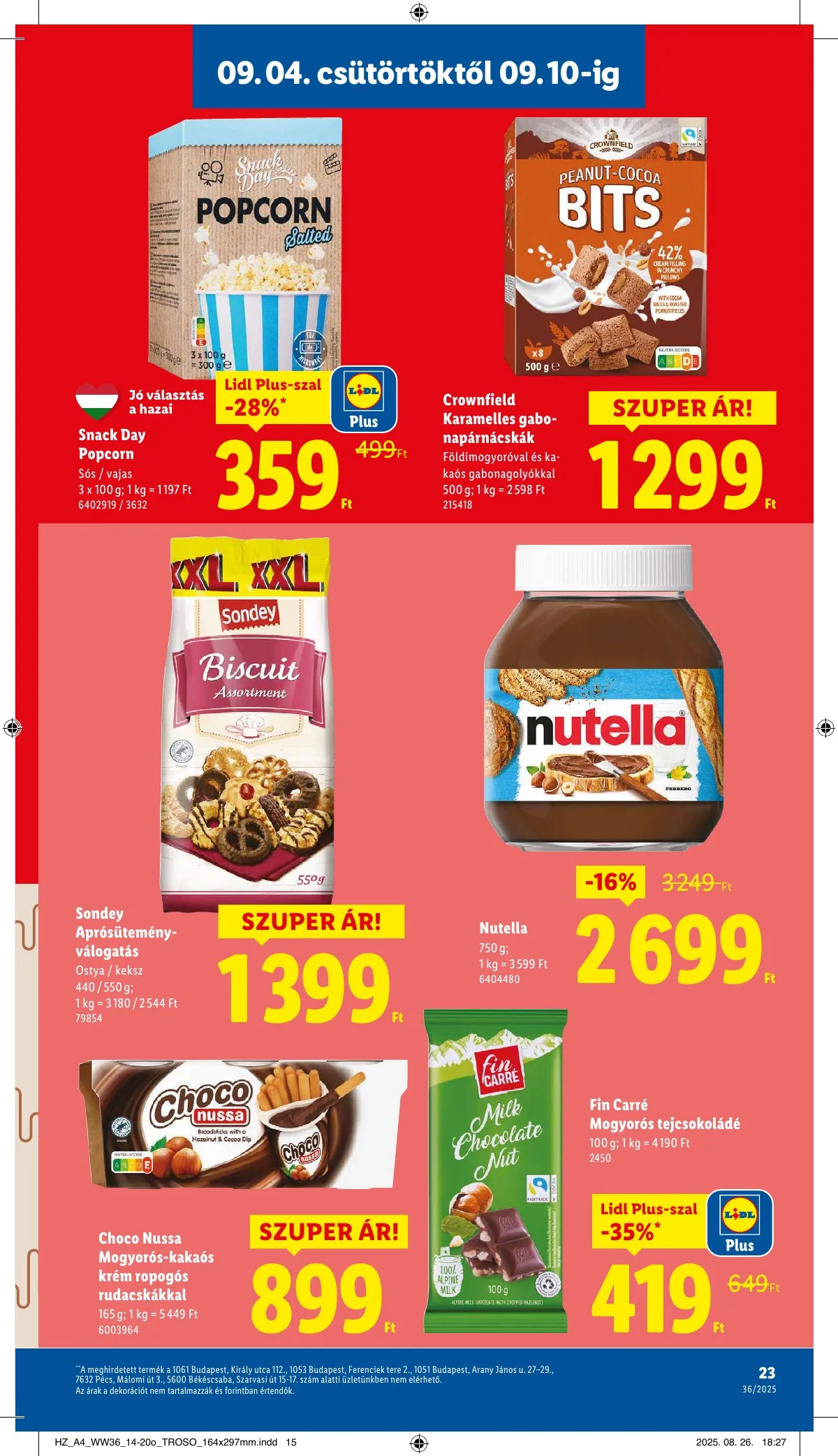 Lidl akciós újság 09.04–09.10 – 23. oldal