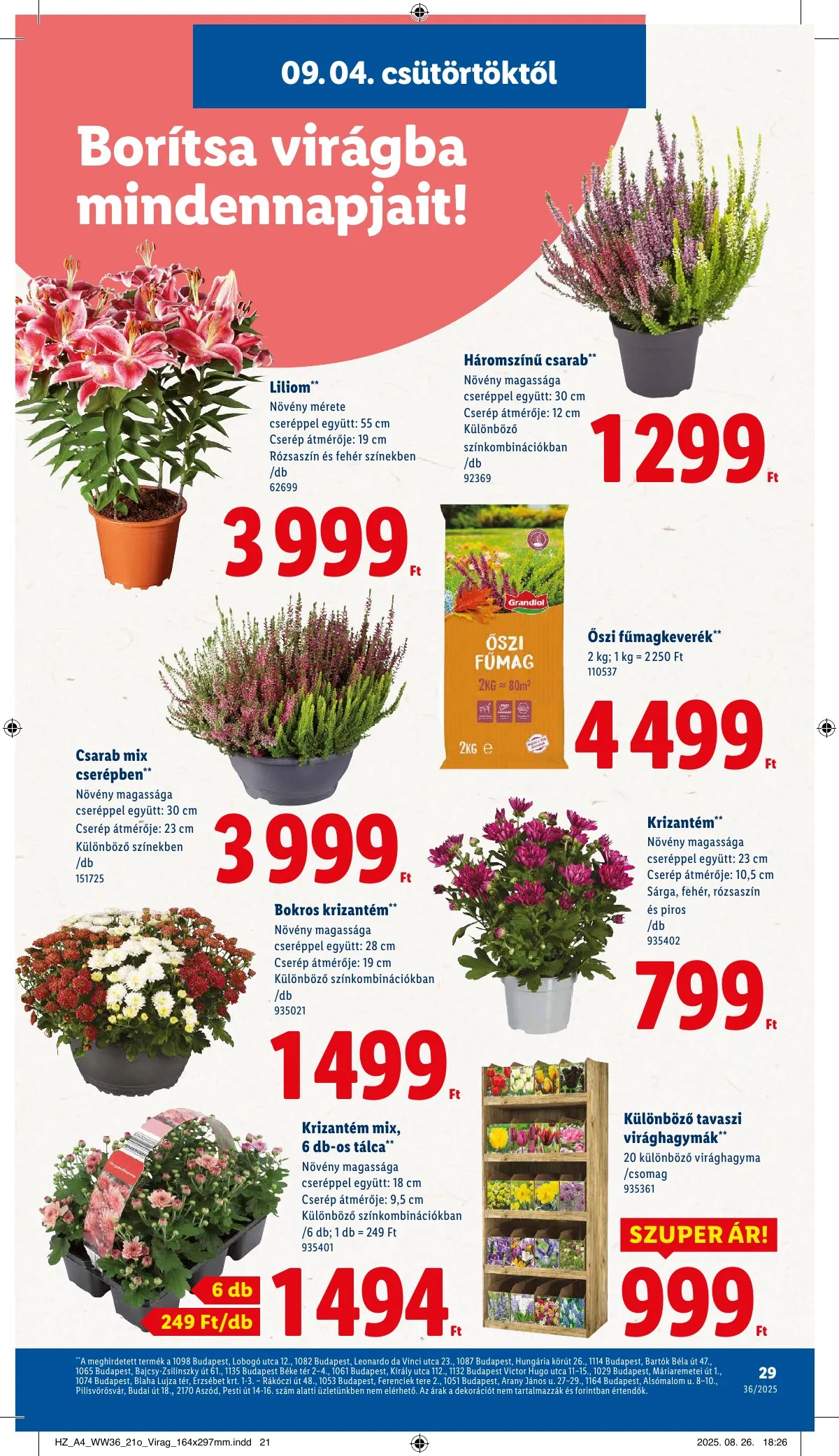 Lidl akciós újság 09.04–09.10 – 29. oldal