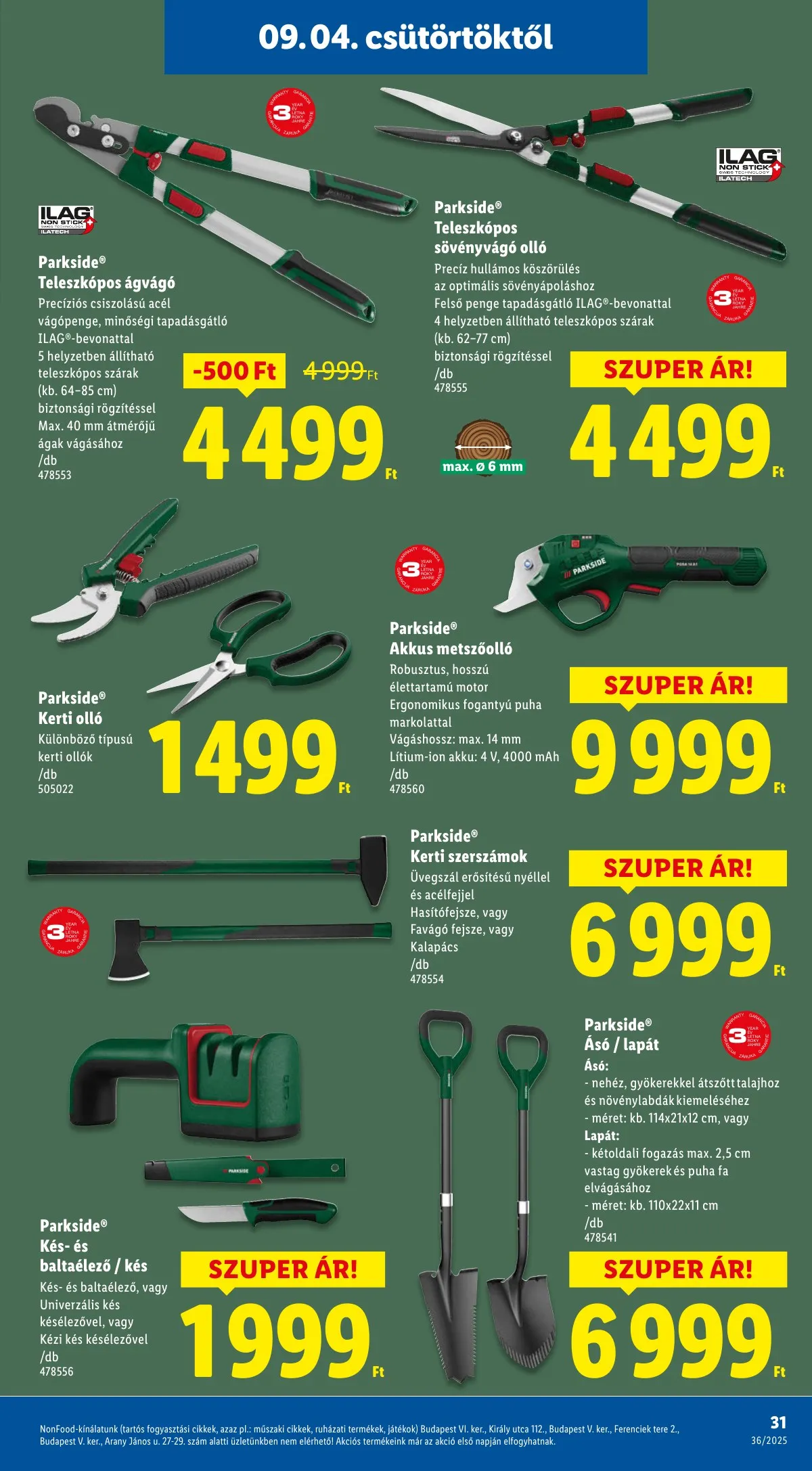 Lidl akciós újság 09.04–09.10 – 31. oldal