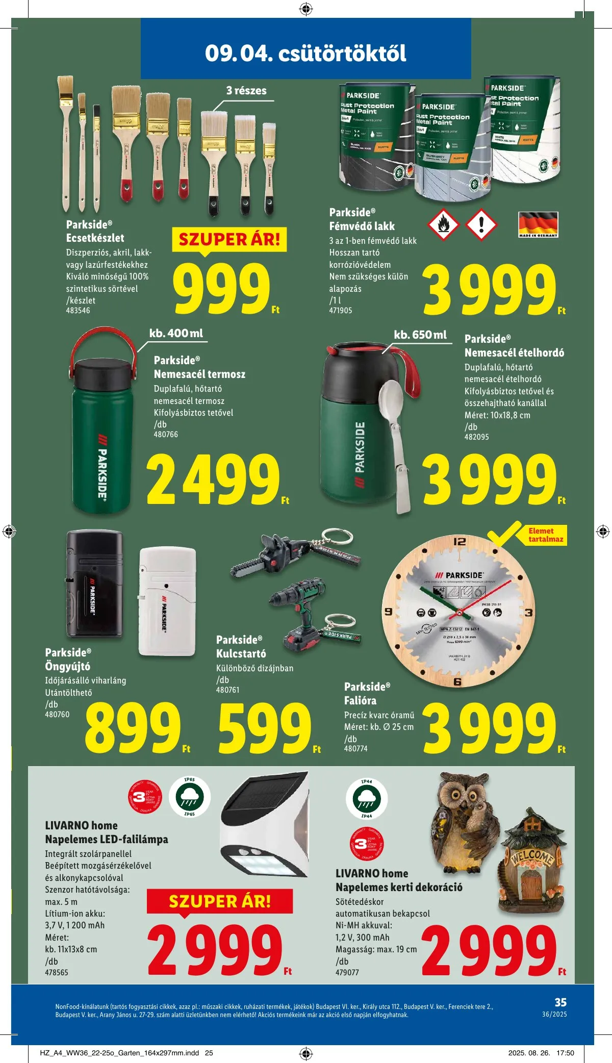 Lidl akciós újság 09.04–09.10 – 35. oldal