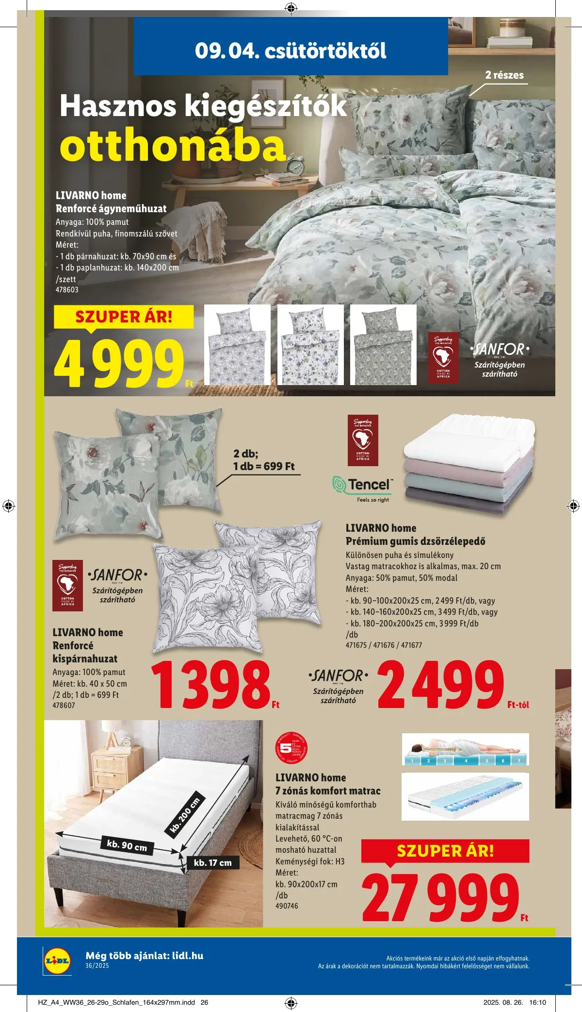 Lidl akciós újság 09.04–09.10 – 36. oldal