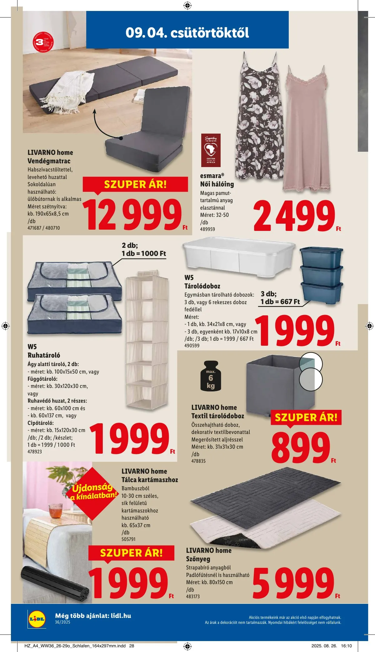 Lidl akciós újság 09.04–09.10 – 38. oldal