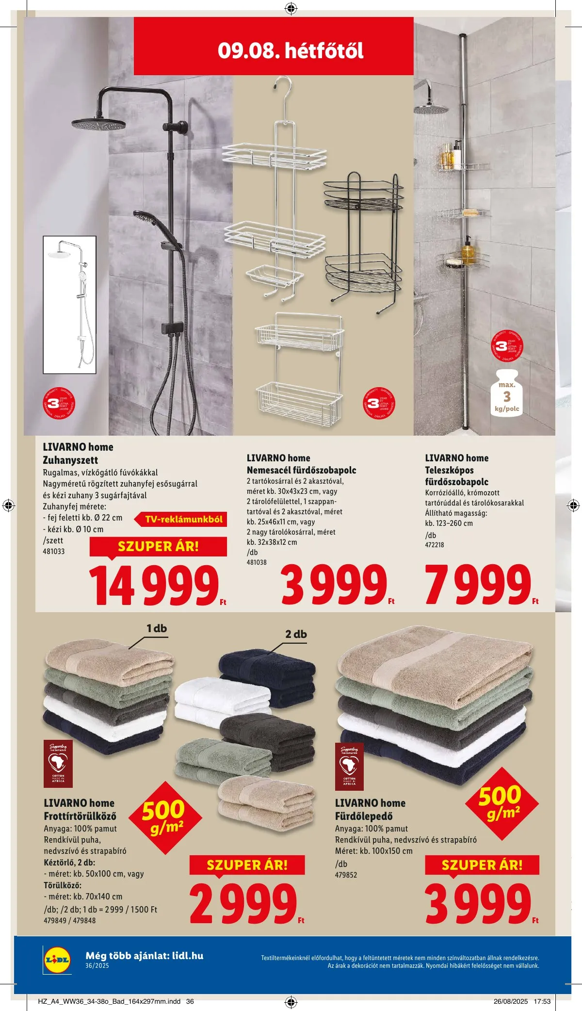 Lidl akciós újság 09.04–09.10 – 50. oldal