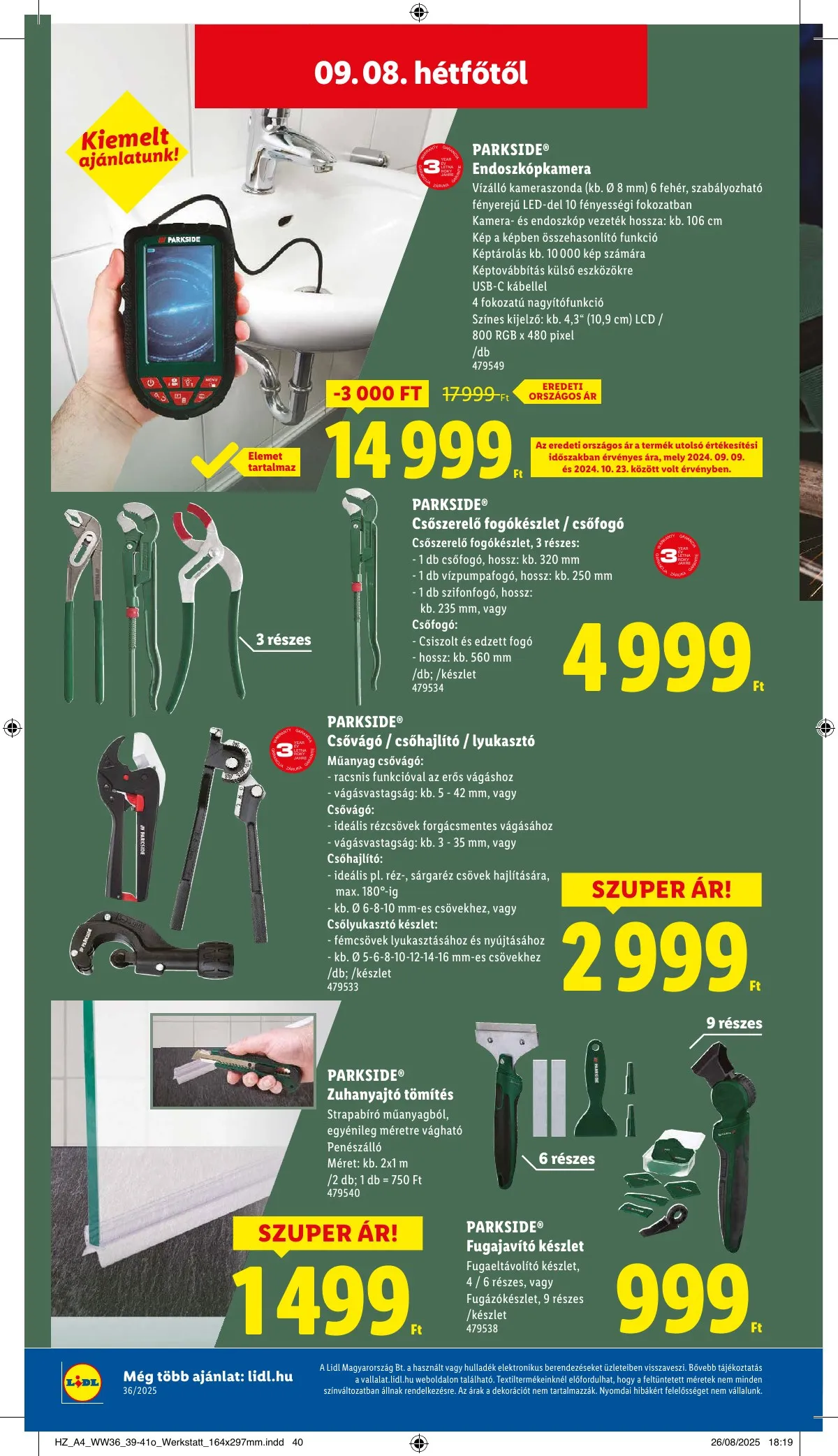 Lidl akciós újság 09.04–09.10 – 54. oldal