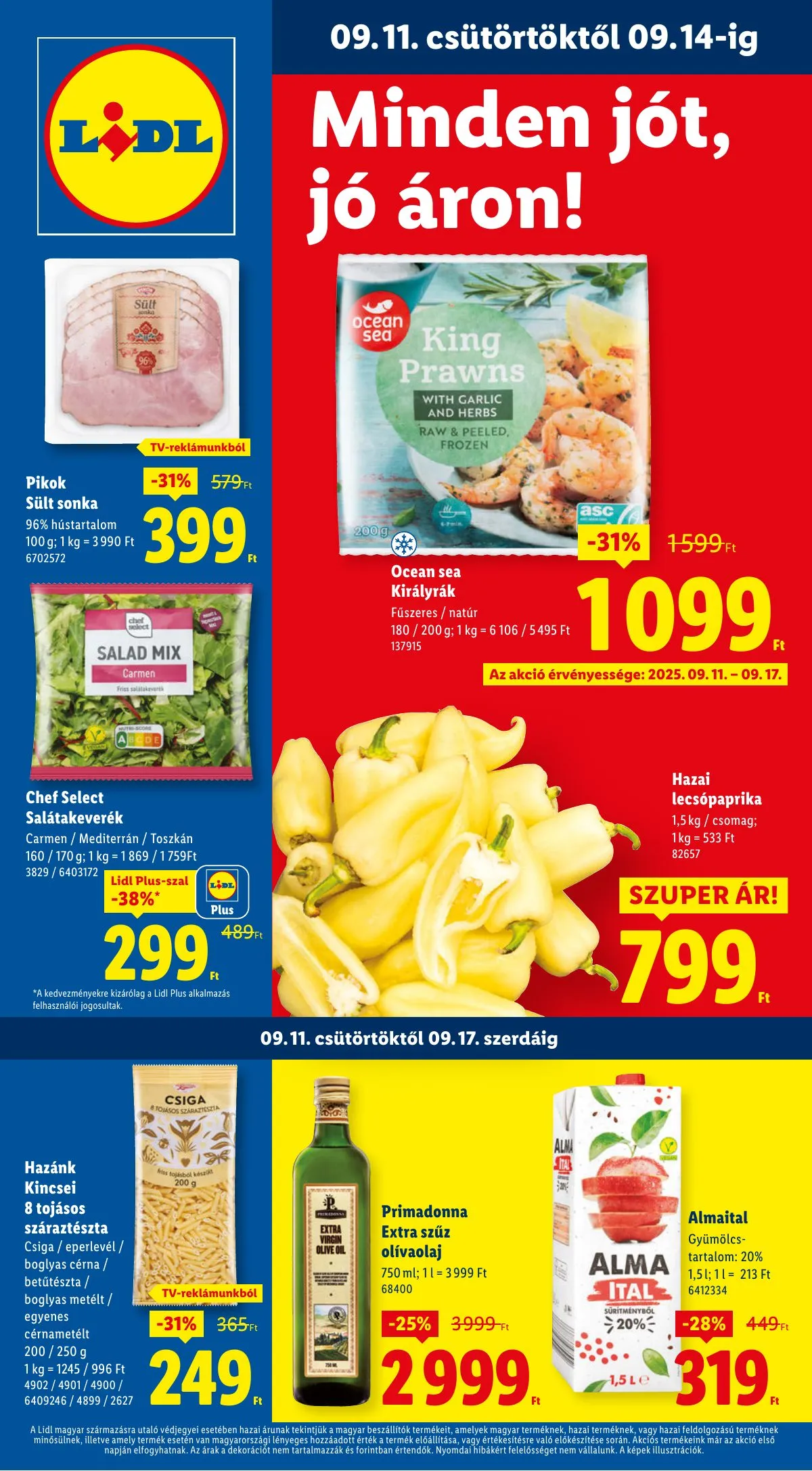 Lidl akciós újság 09.11–09.17