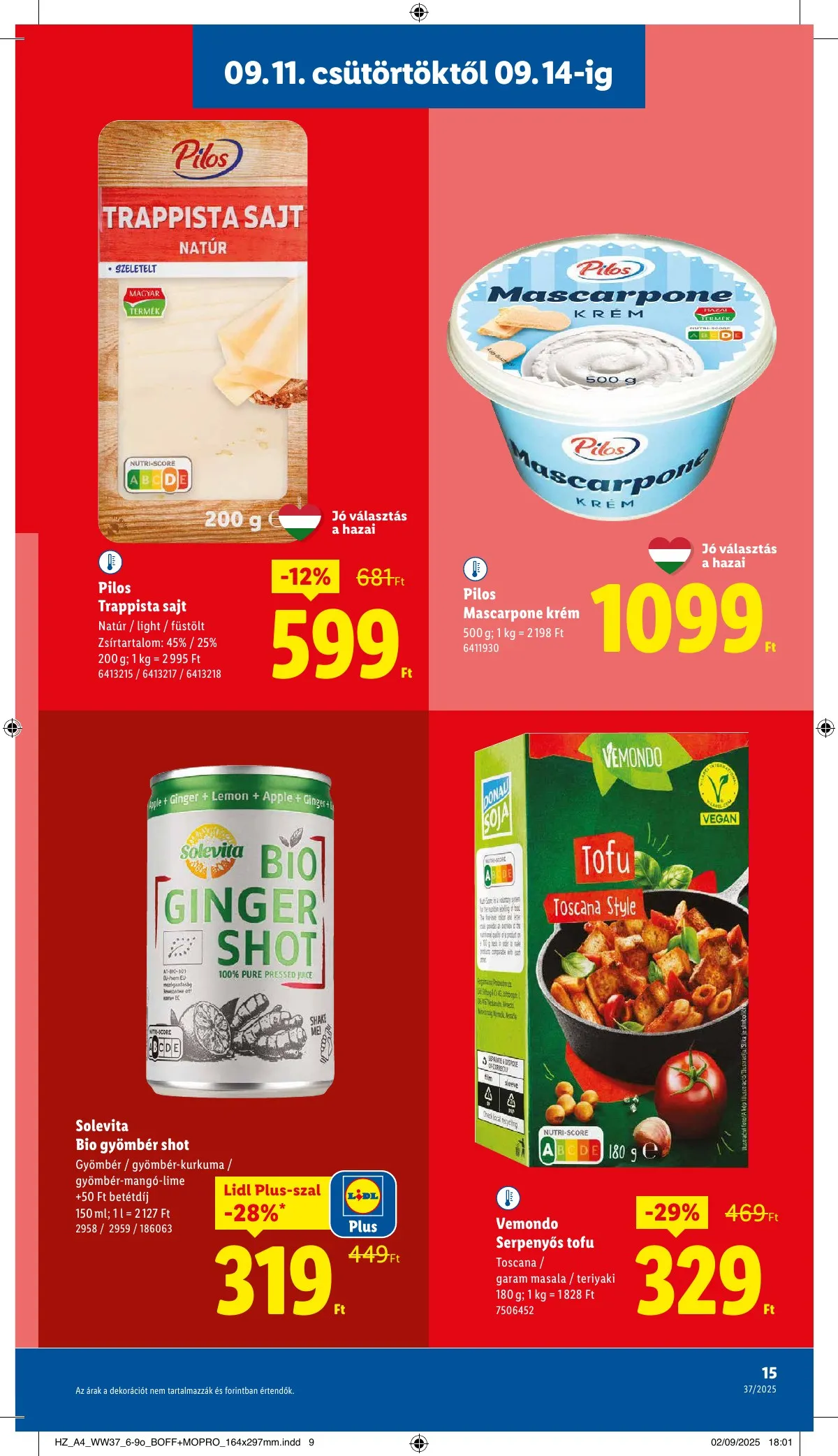 Lidl akciós újság 09.11–09.17 – 15. oldal