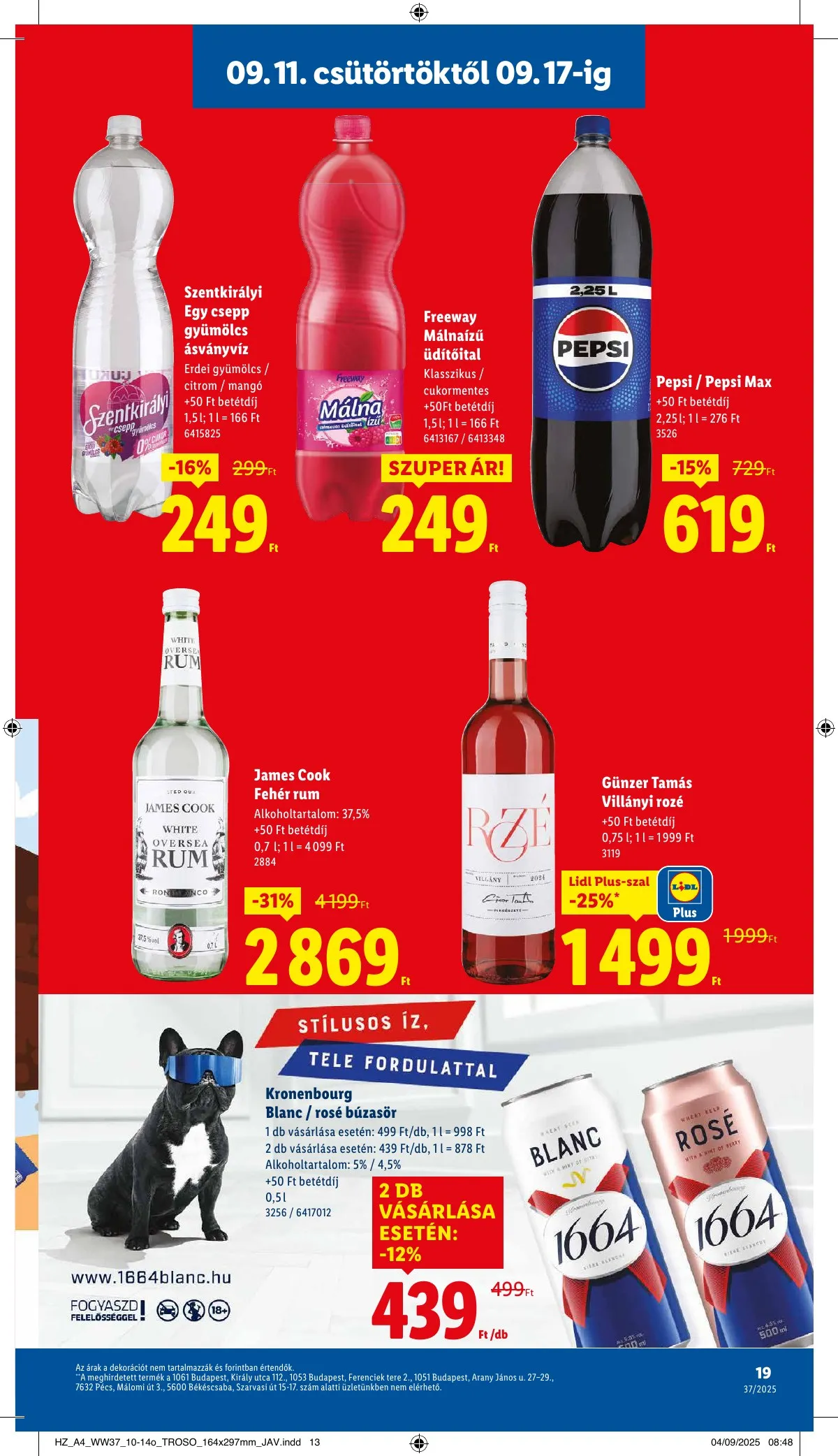 Lidl akciós újság 09.11–09.17 – 19. oldal