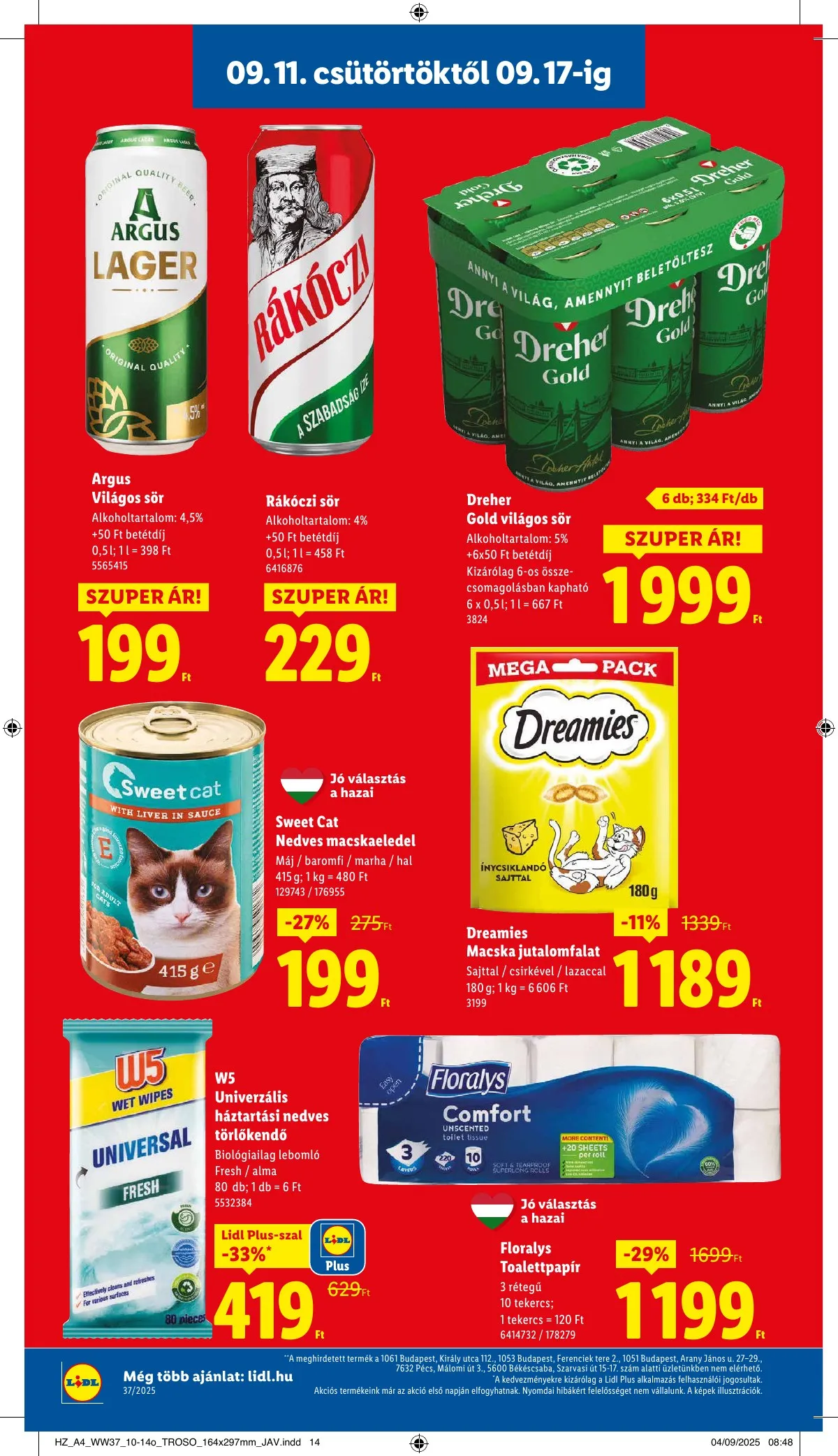 Lidl akciós újság 09.11–09.17 – 20. oldal