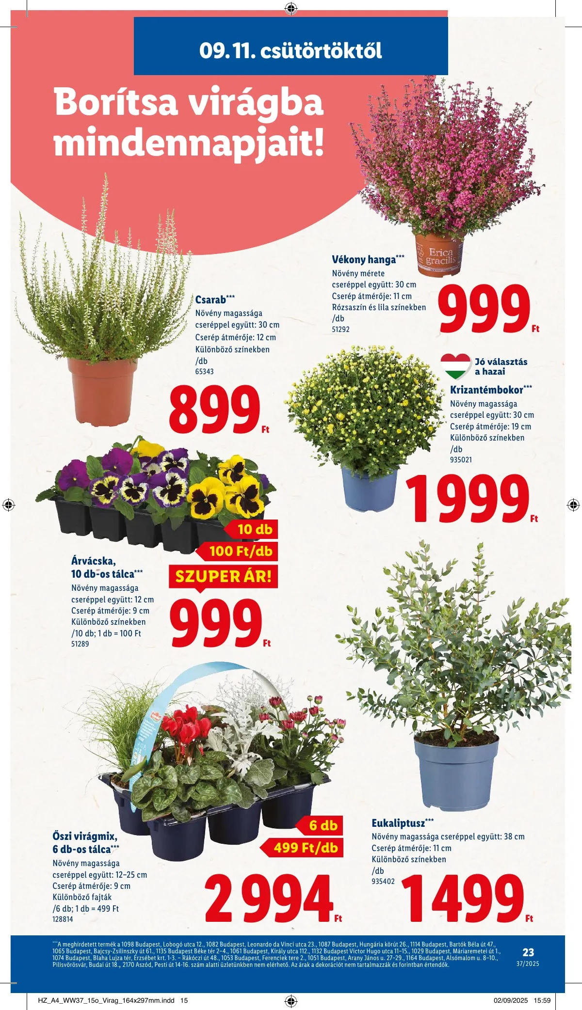 Lidl akciós újság 09.11–09.17 – 23. oldal