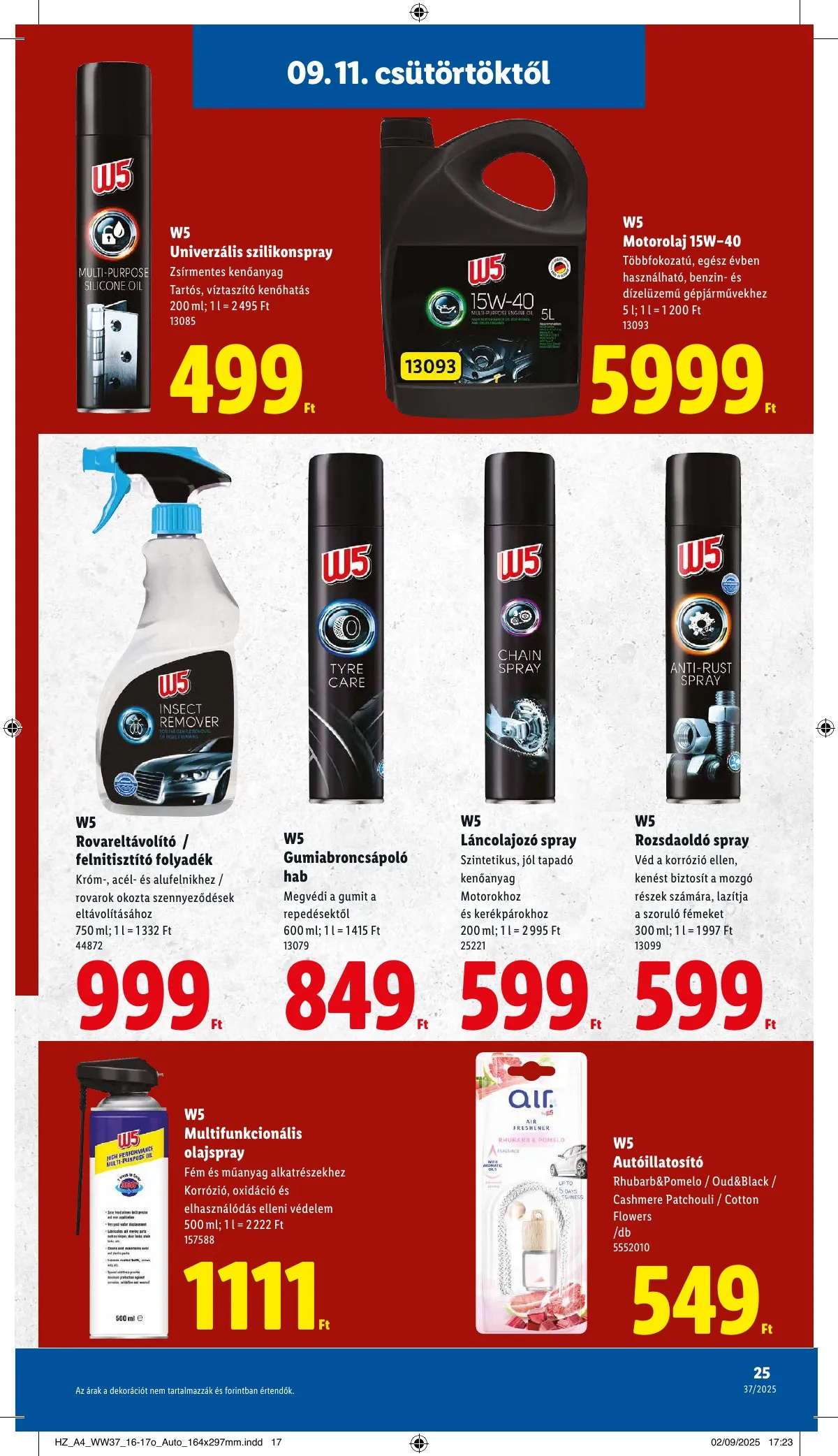 Lidl akciós újság 09.11–09.17 – 25. oldal