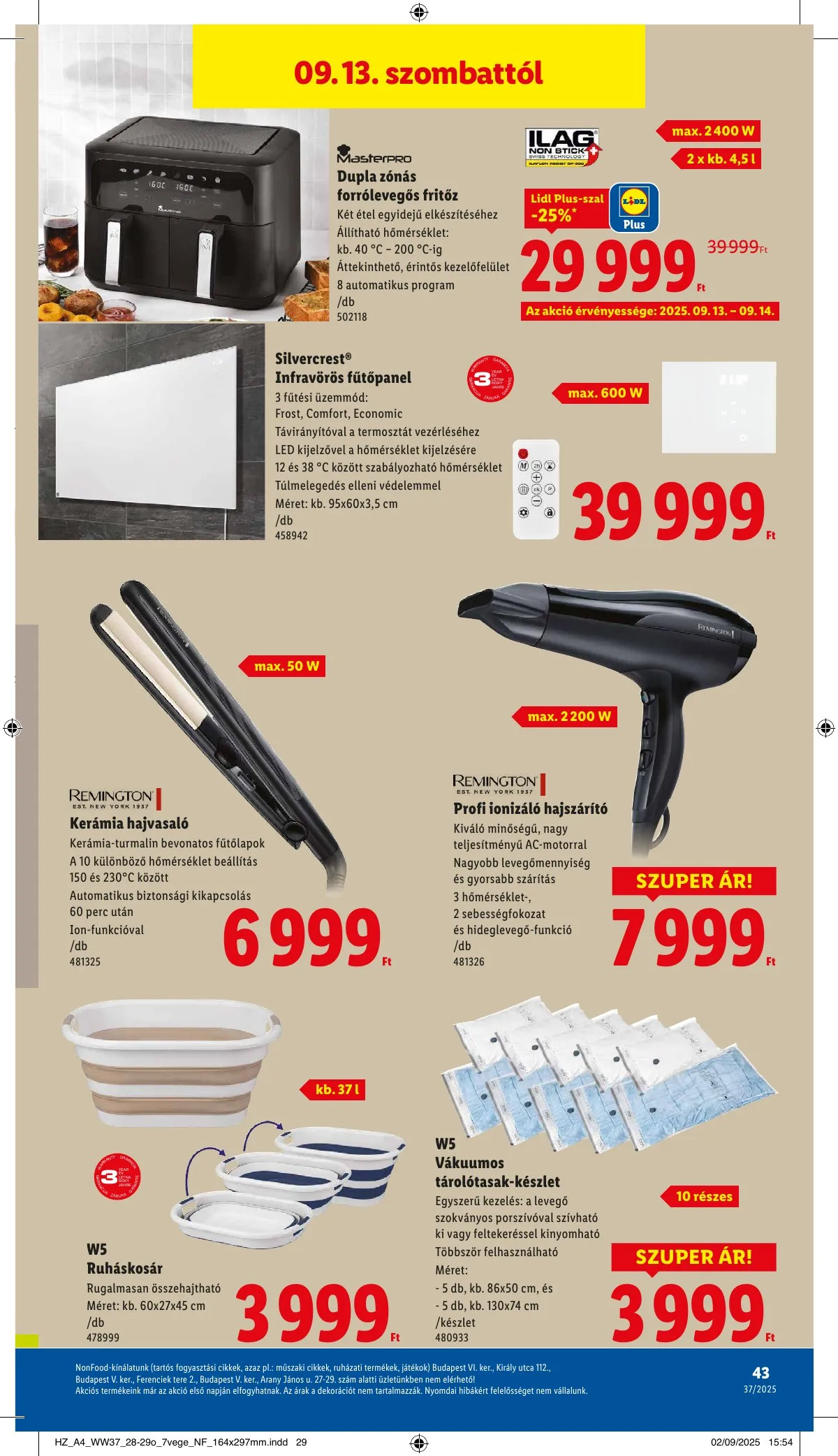 Lidl akciós újság 09.11–09.17 – 43. oldal
