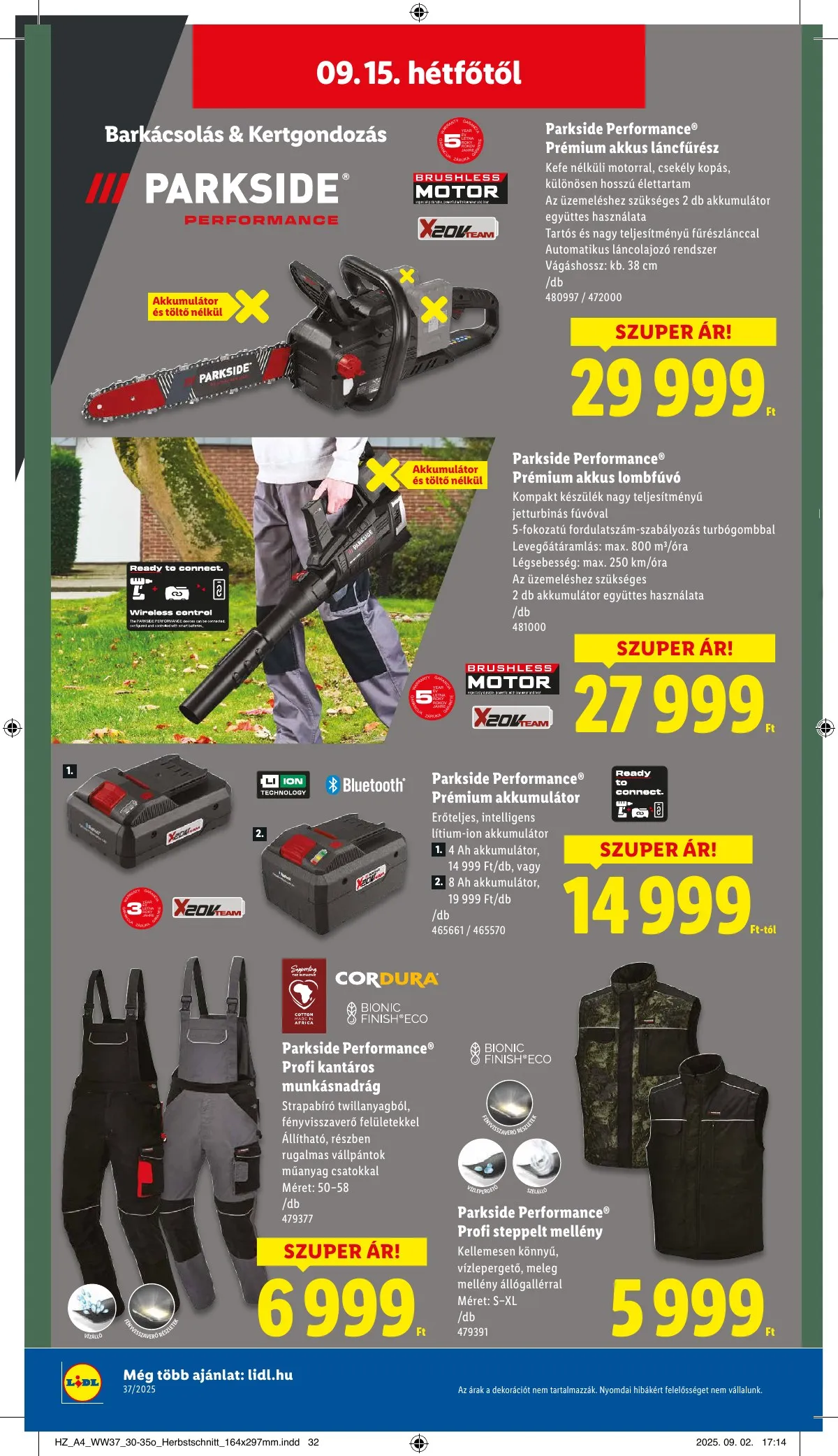 Lidl akciós újság 09.11–09.17 – 46. oldal