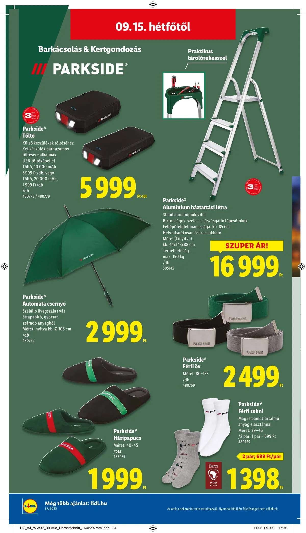 Lidl akciós újság 09.11–09.17 – 48. oldal