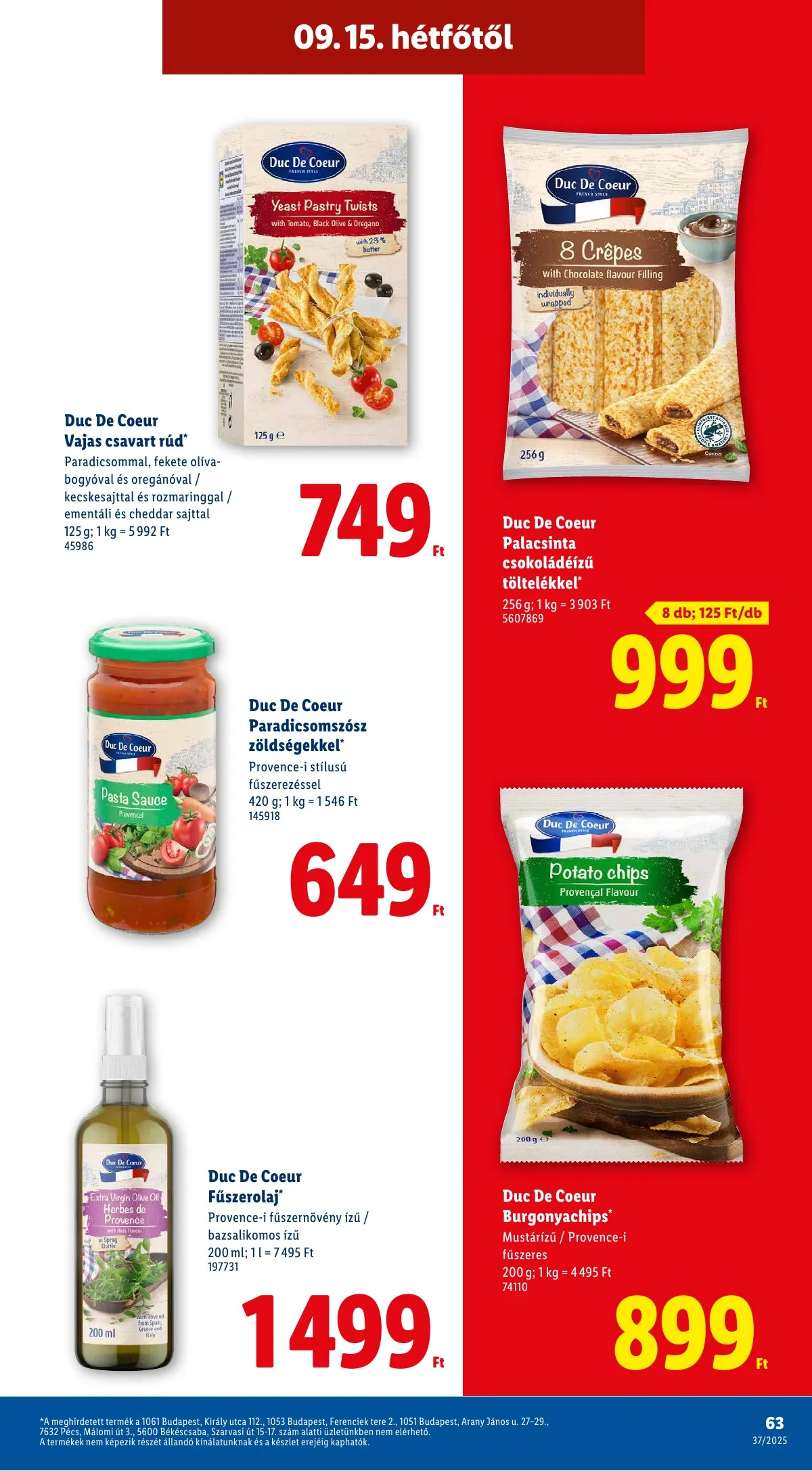 Lidl akciós újság 09.11–09.17 – 63. oldal