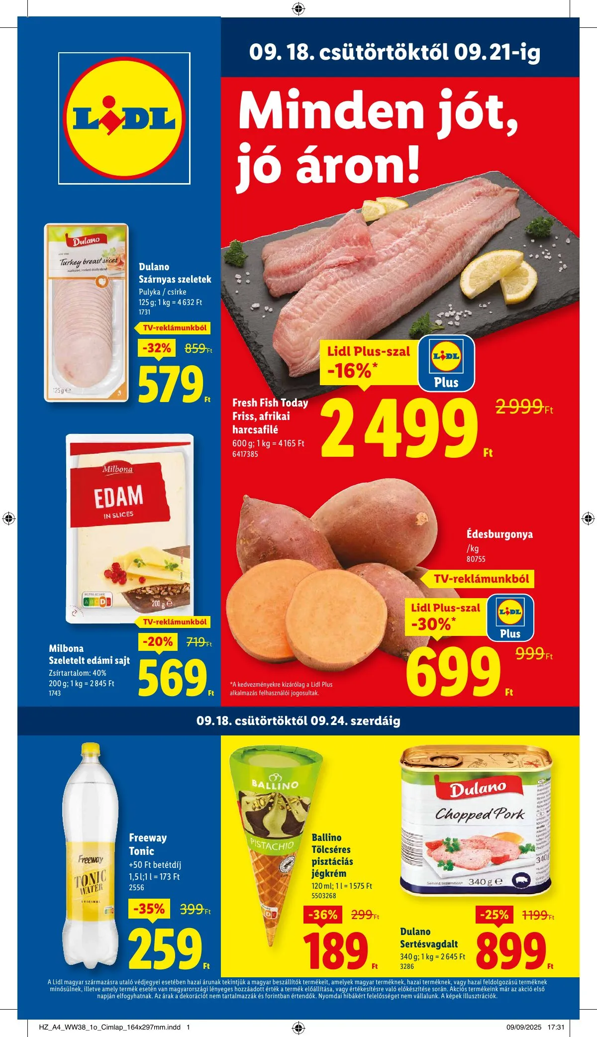 Lidl akciós újság 09.18–09.24