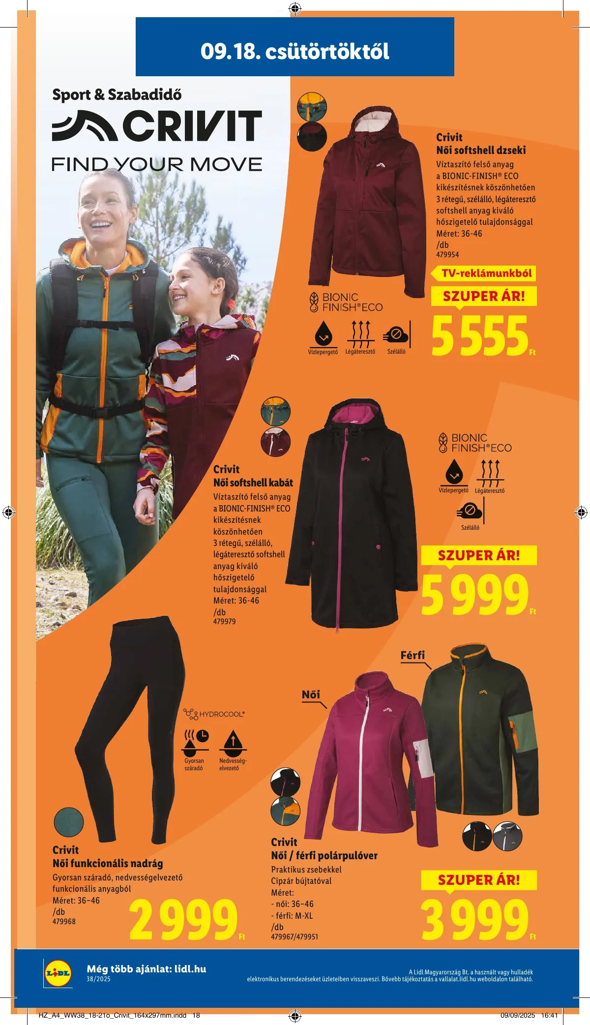Lidl akciós újság 09.18–09.24 – 38. oldal