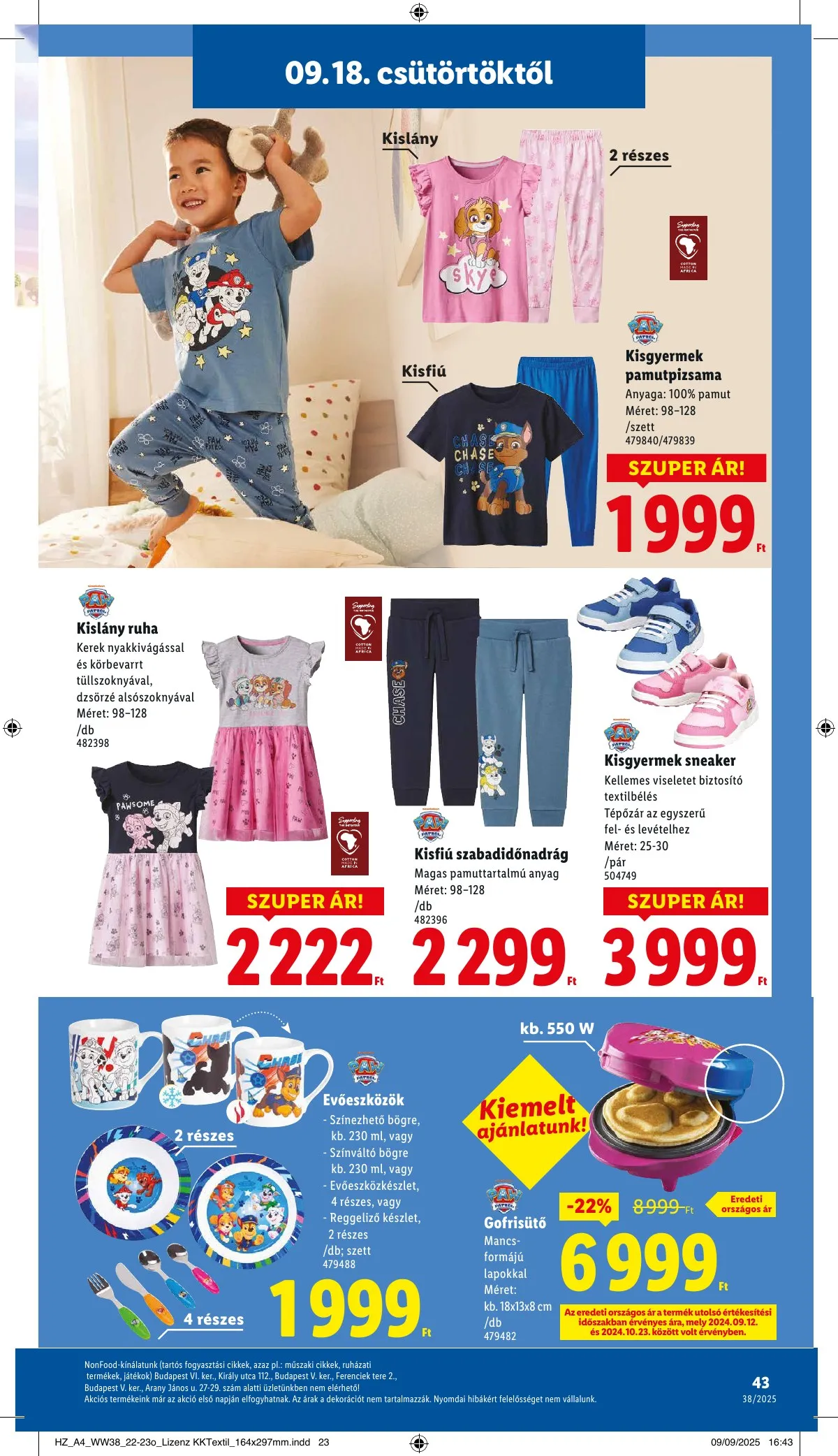 Lidl akciós újság 09.18–09.24 – 43. oldal