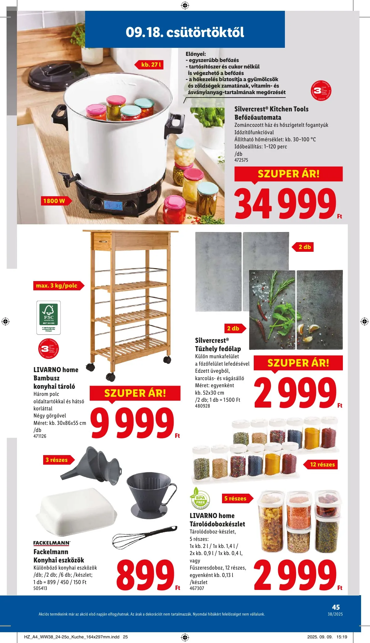 Lidl akciós újság 09.18–09.24 – 45. oldal