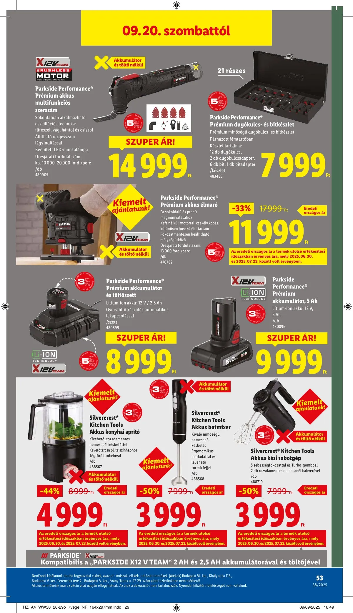 Lidl akciós újság 09.18–09.24 – 53. oldal