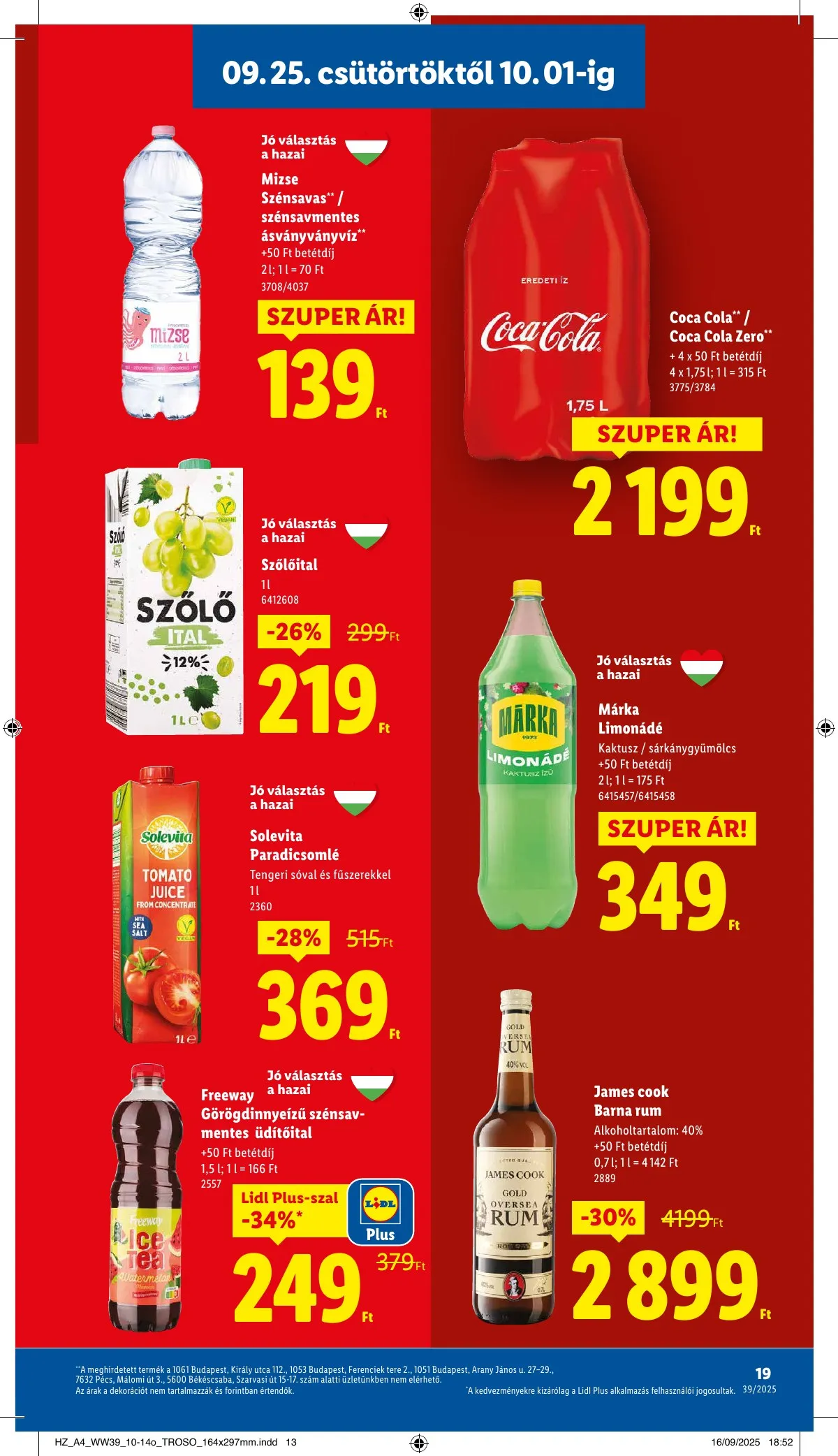Lidl akciós újság 09.25–10.01 – 19. oldal