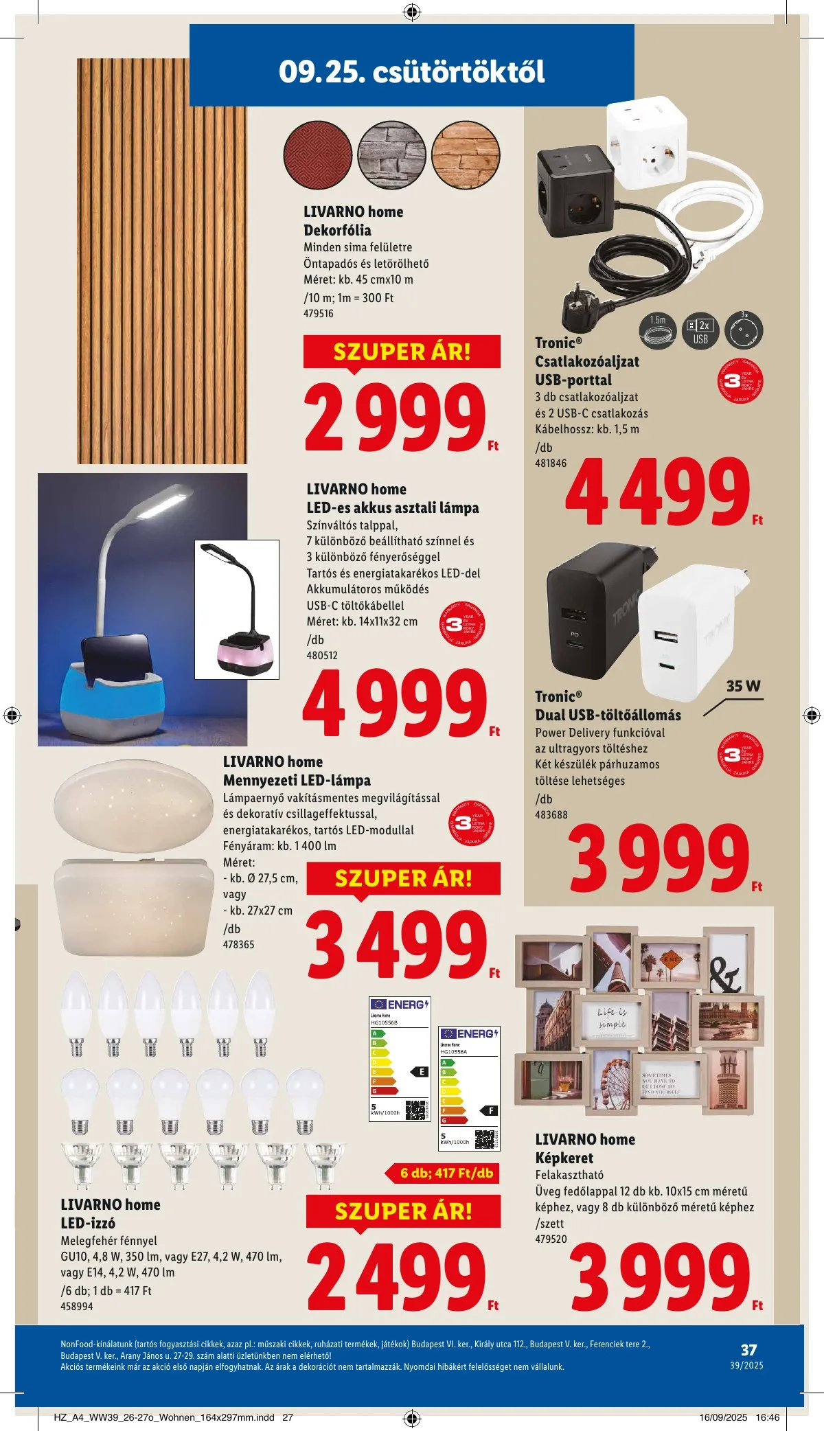 Lidl akciós újság 09.25–10.01 – 37. oldal