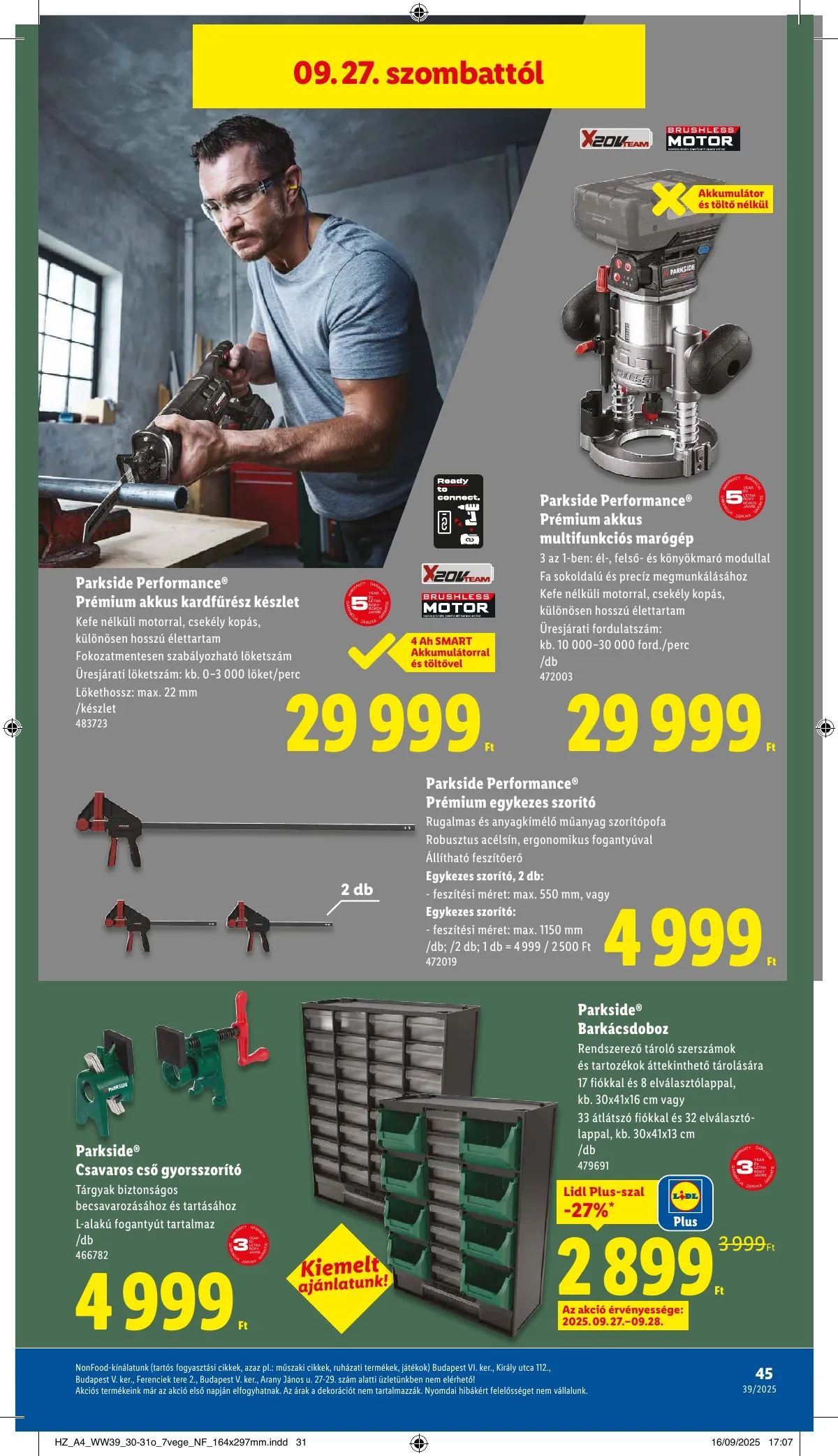 Lidl akciós újság 09.25–10.01 – 45. oldal