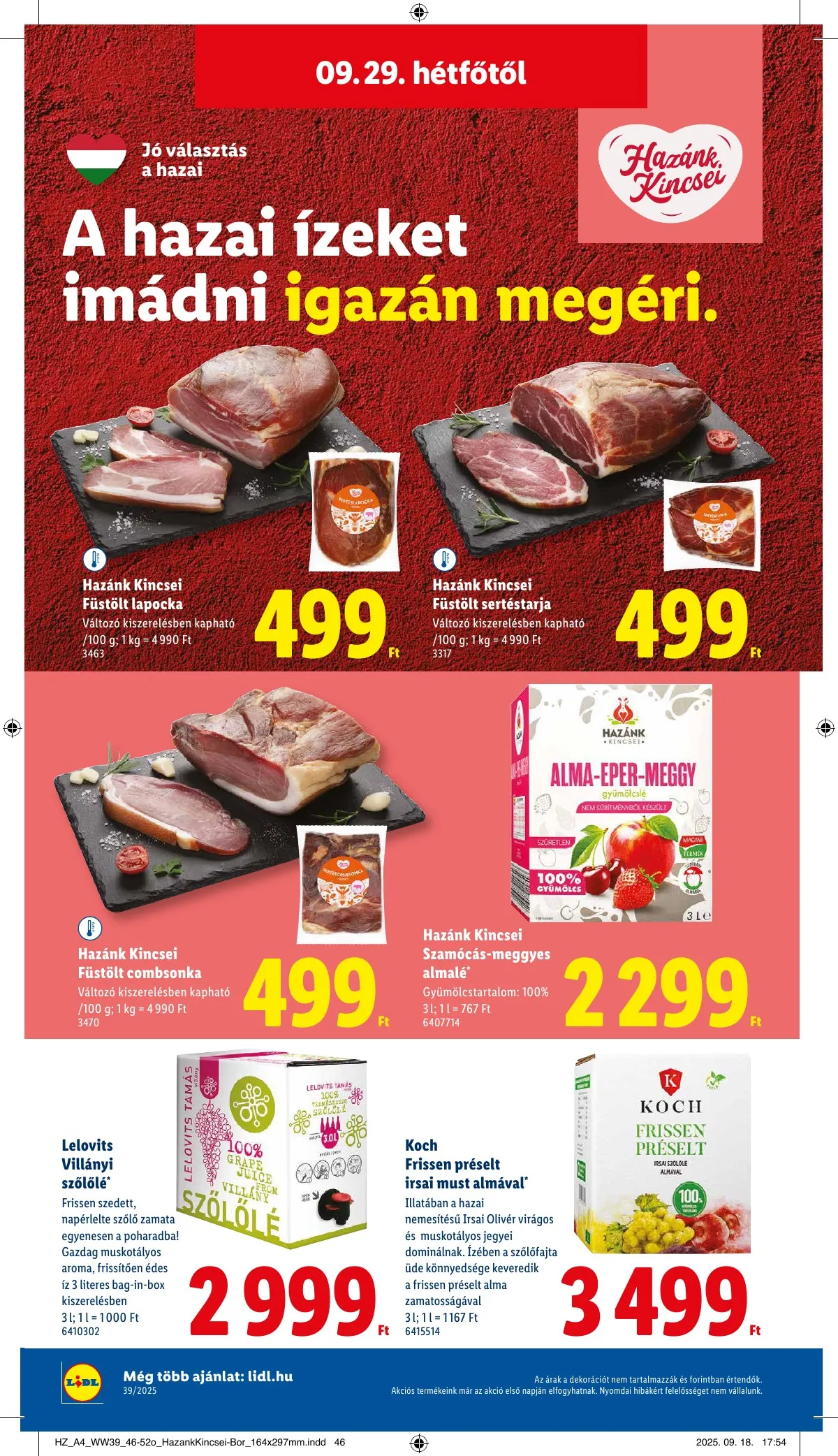 Lidl akciós újság 09.25–10.01 – 60. oldal