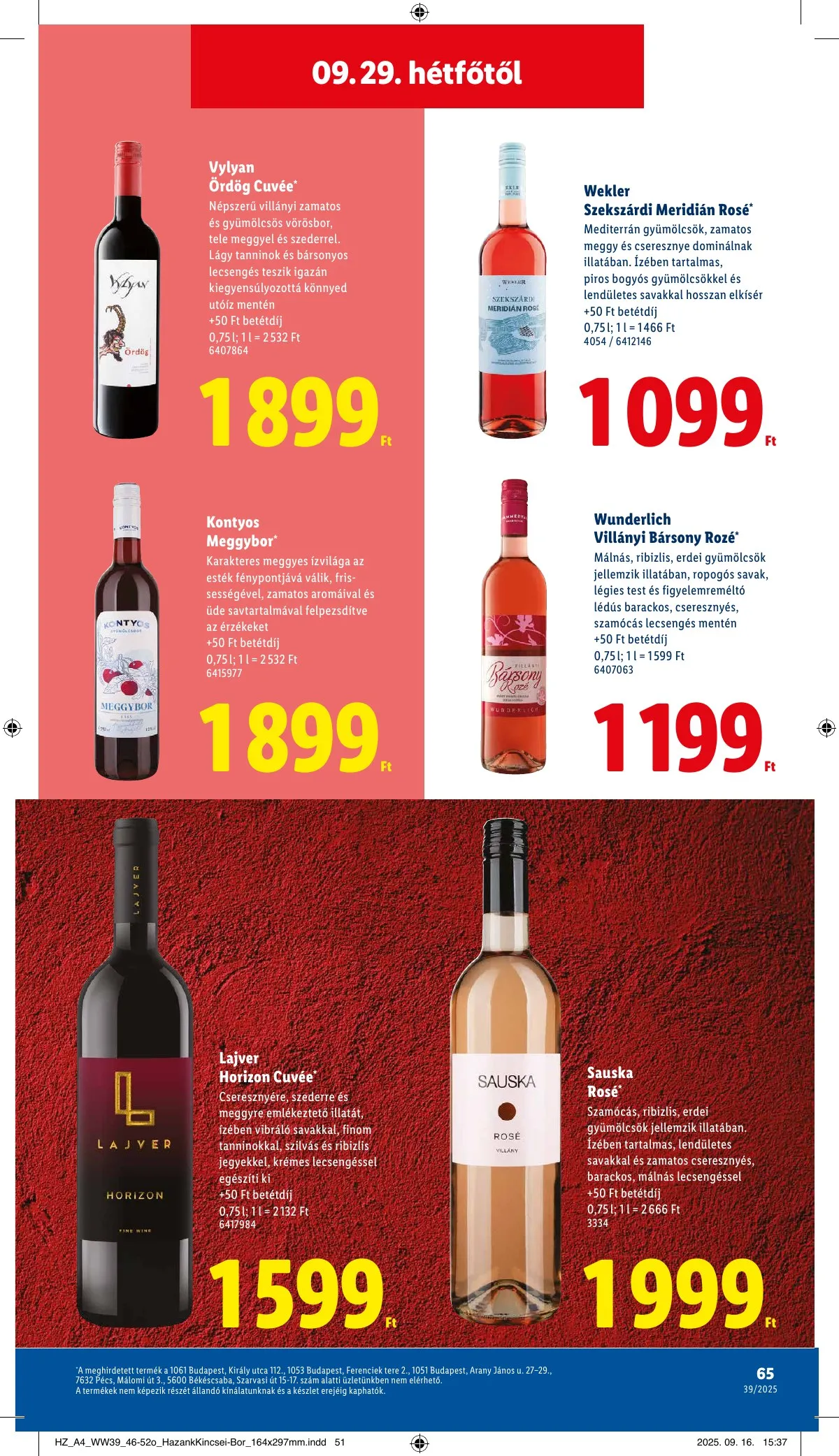Lidl akciós újság 09.25–10.01 – 65. oldal