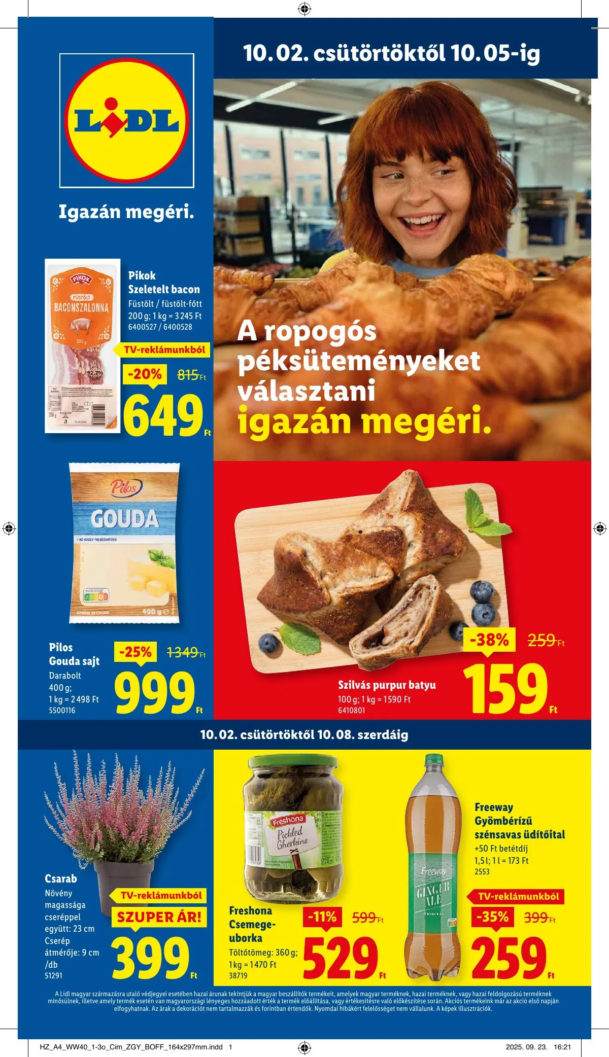 Lidl akciós újság 10.02–10.08