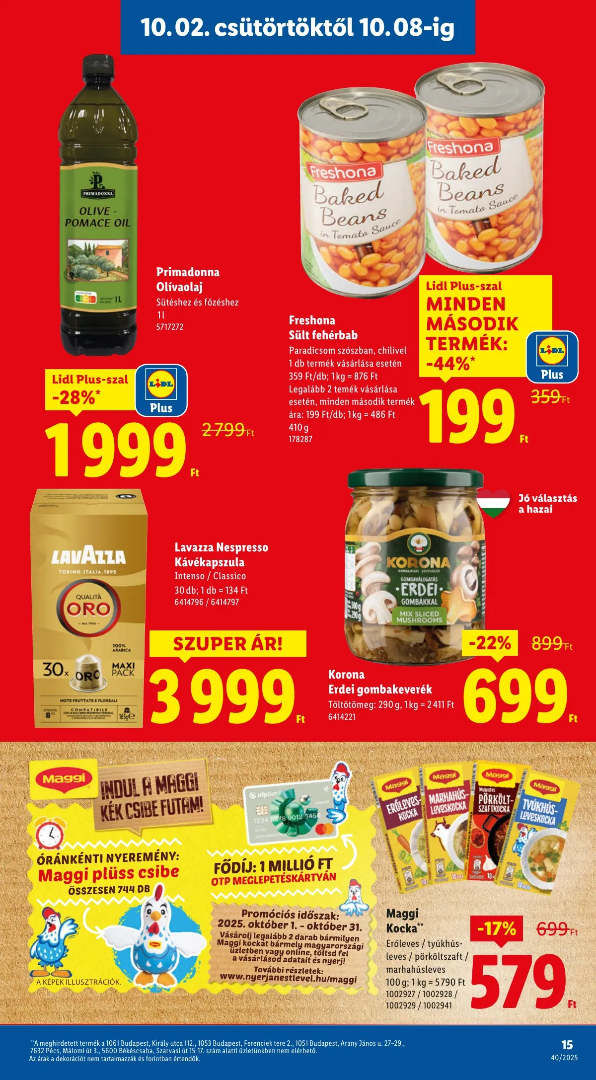 Lidl akciós újság 10.02–10.08 – 15. oldal