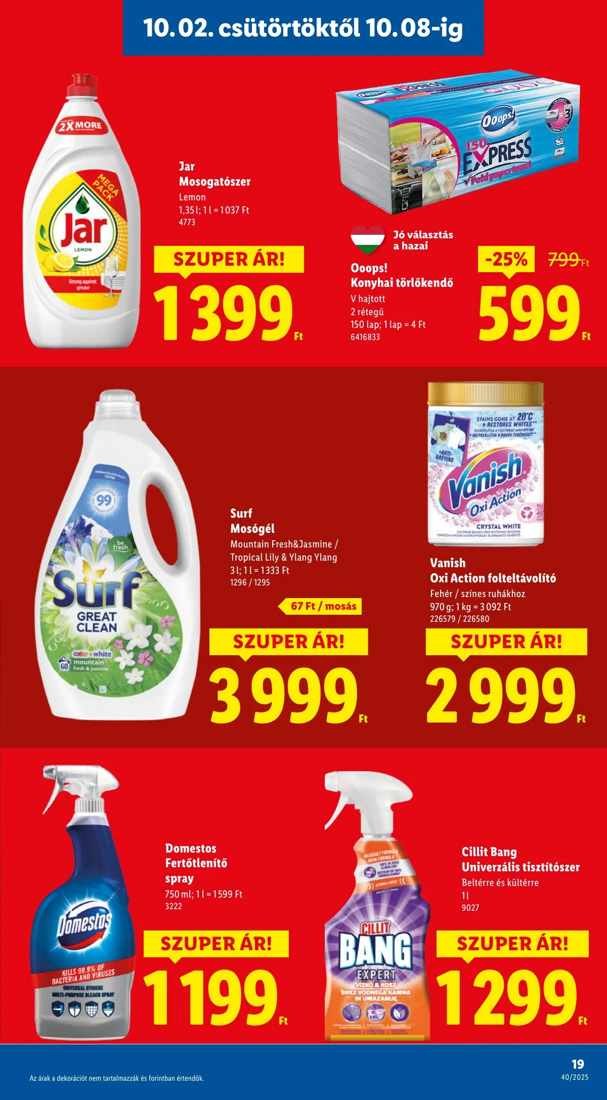 Lidl akciós újság 10.02–10.08 – 19. oldal