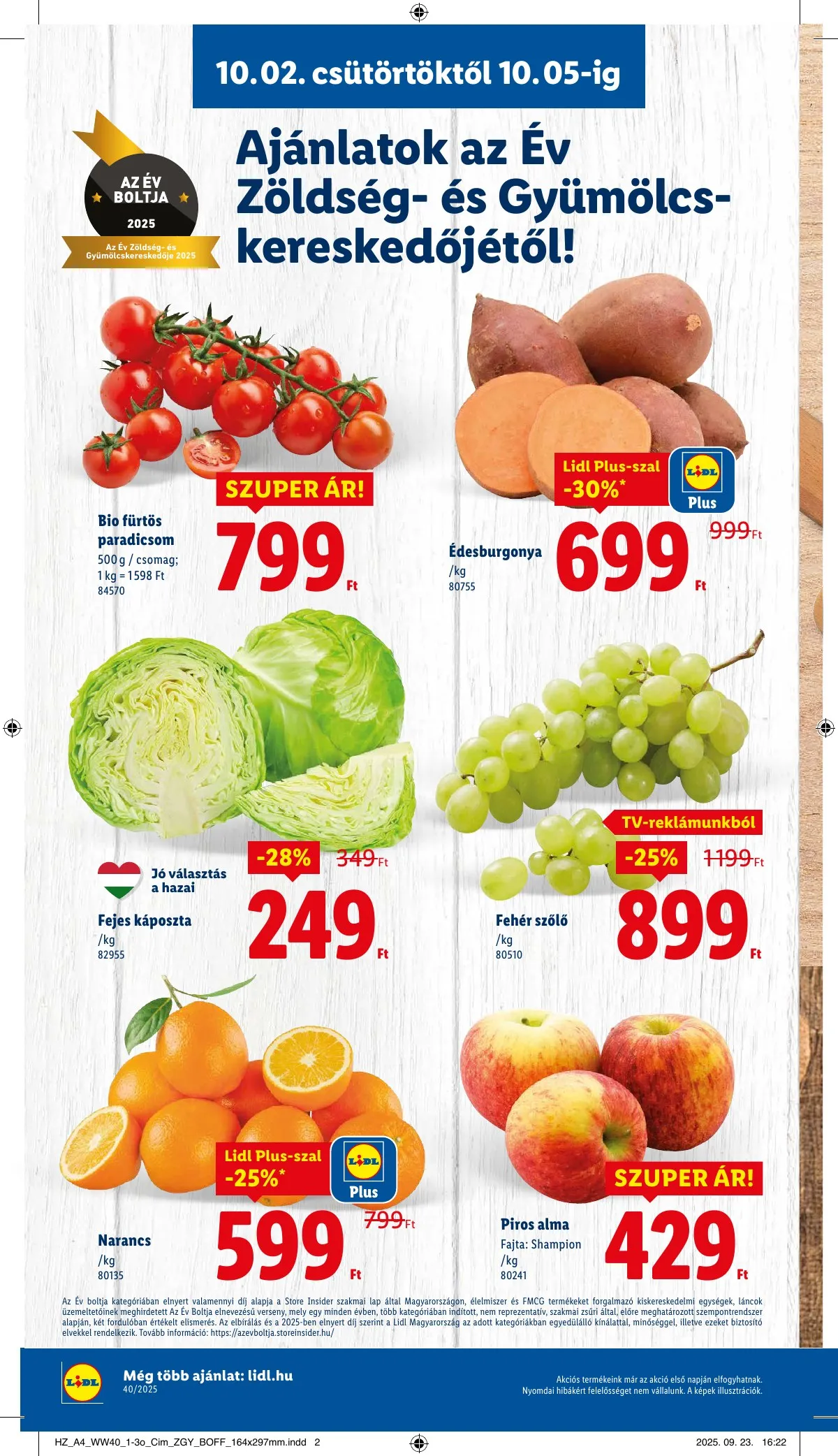 Lidl akciós újság 10.02–10.08 – 4. oldal