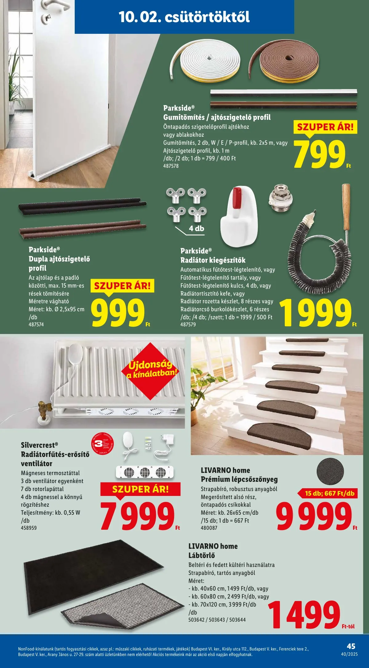 Lidl akciós újság 10.02–10.08 – 45. oldal