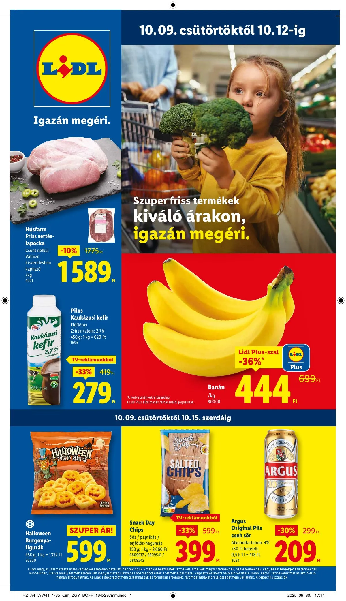Lidl akciós újság 10.09–10.15
