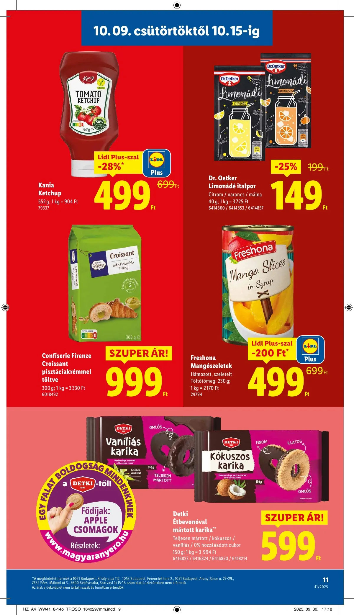 Lidl akciós újság 10.09–10.15 – 11. oldal