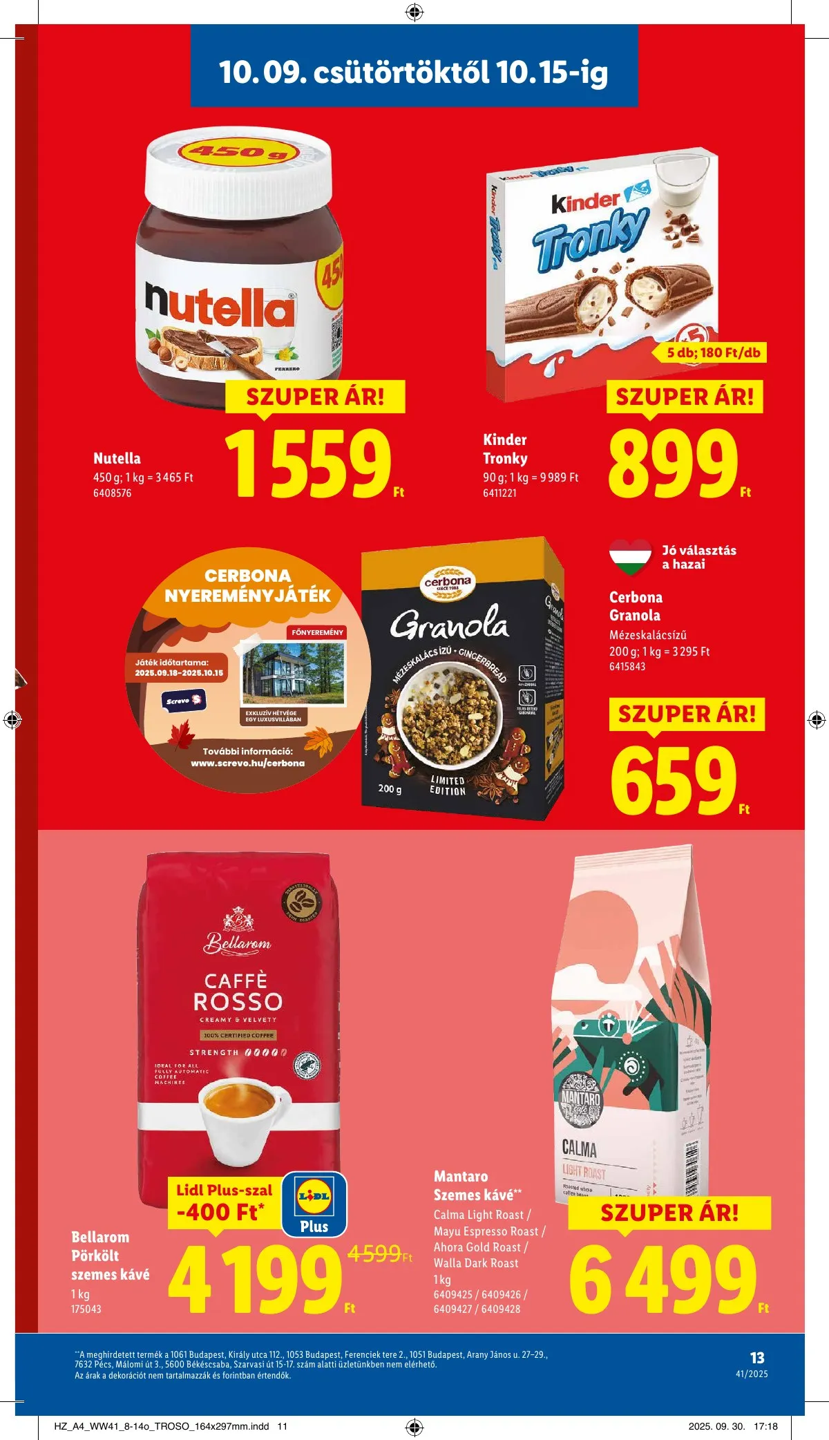 Lidl akciós újság 10.09–10.15 – 13. oldal
