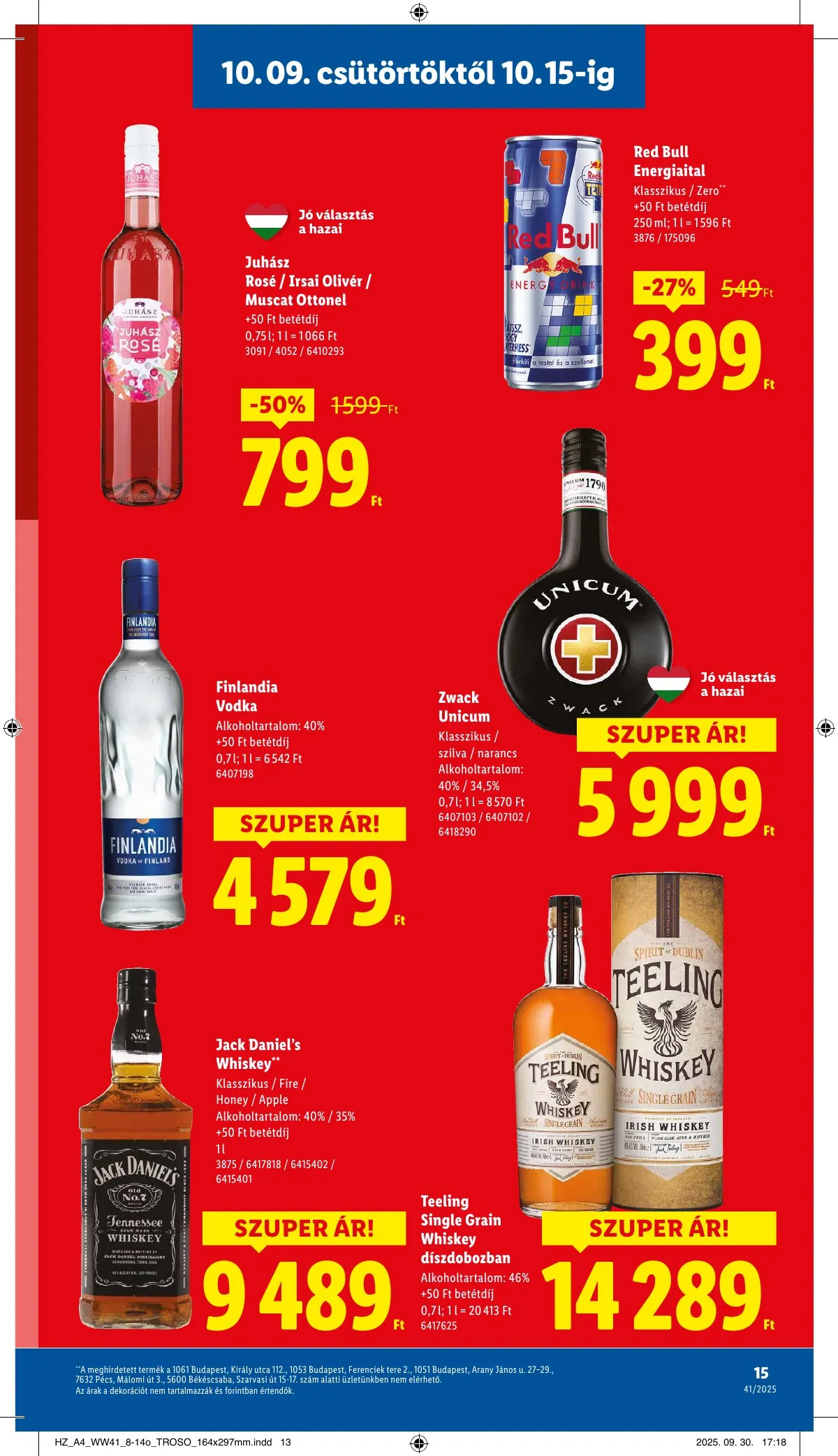 Lidl akciós újság 10.09–10.15 – 15. oldal